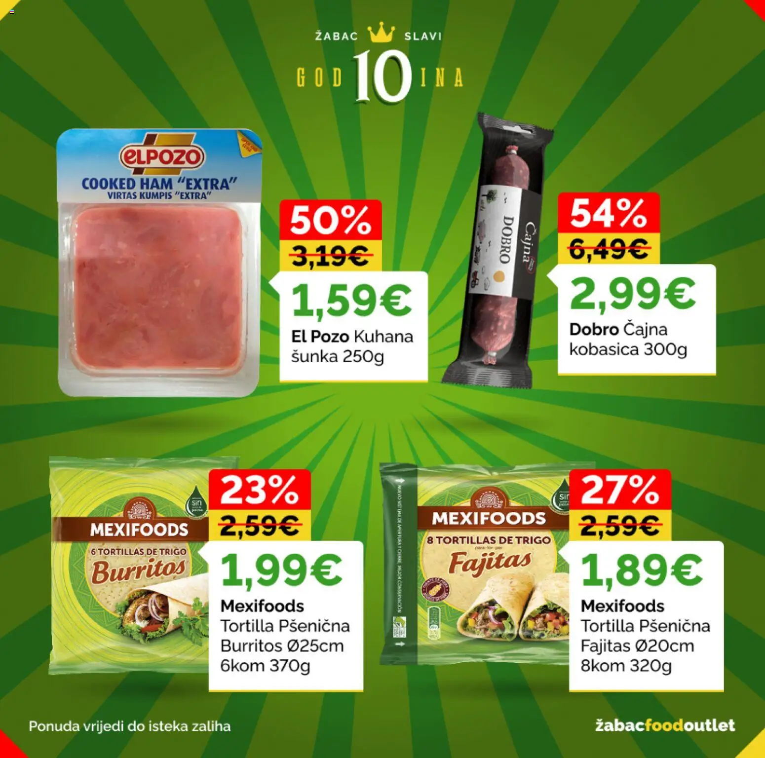 Žabac katalog | vrijedi od 04.05.2026 | Stranica: 2 | Proizvodi: Šunka, Kobasica