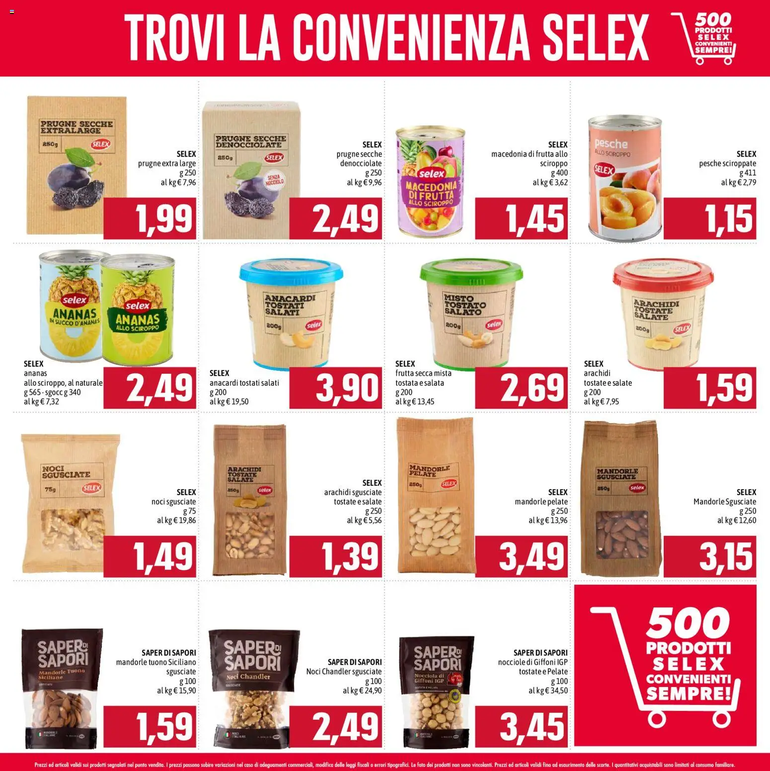 Volantino Emisfero del 21/09/2026 | Pagina: 11 | Prodotti: Succo, Mandorle, Nocciole, Macedonia