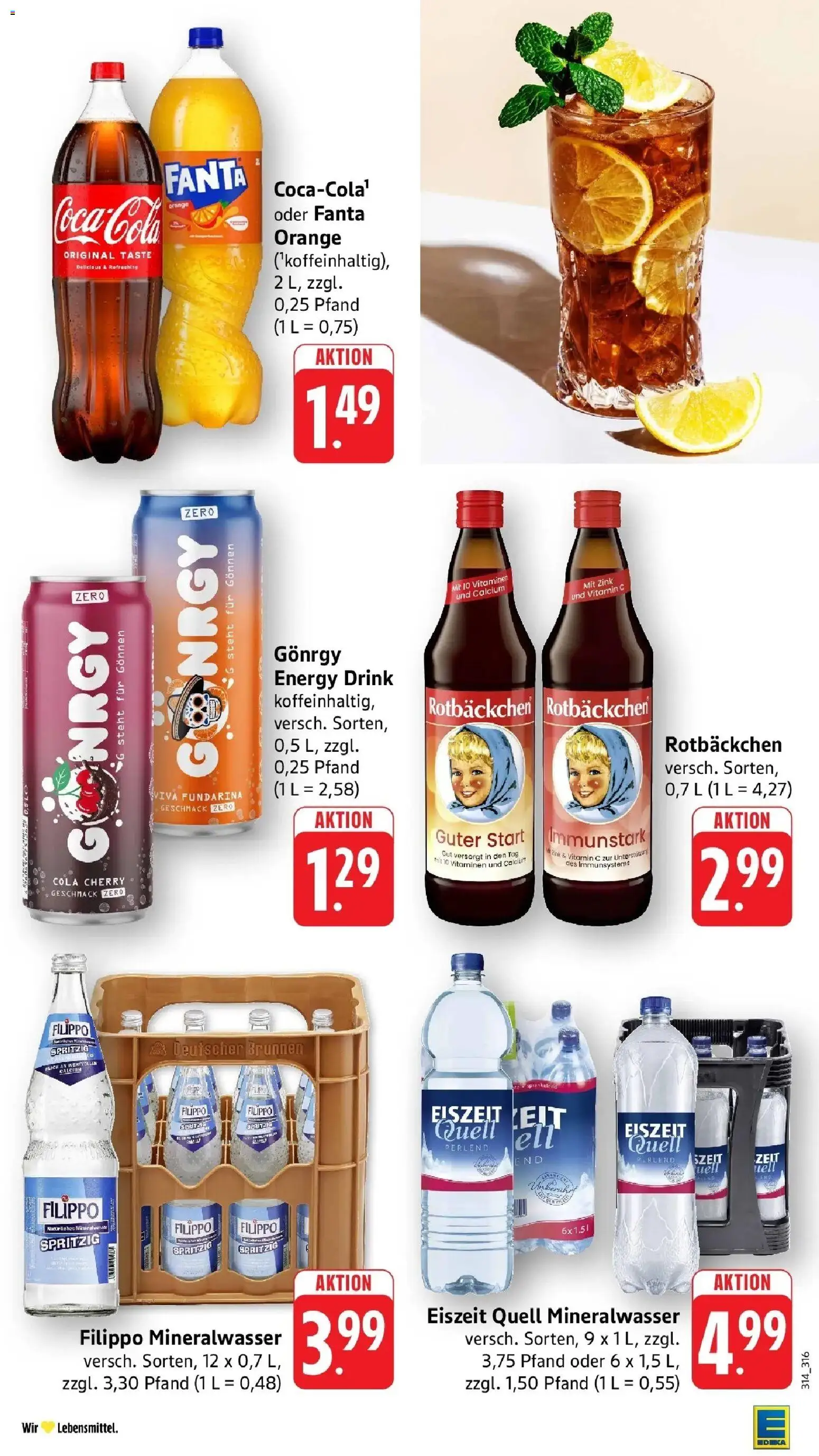 Edeka prospekt Mengen	 – gültig ab 04.05.2026 | Seite: 43 | Produkte: Fanta, Cola, Energy, Mineralwasser