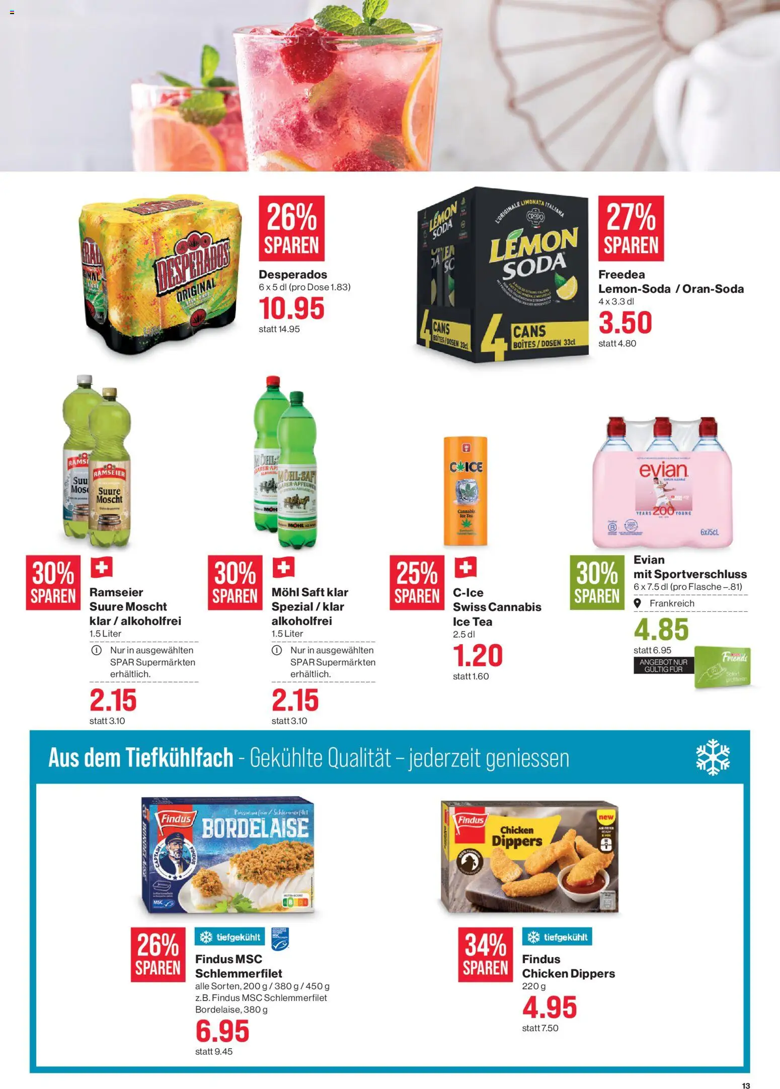 SPAR aktionen – gültig ab 02.07.2026 | Seite: 13 | Produkte: Mäher, Saft