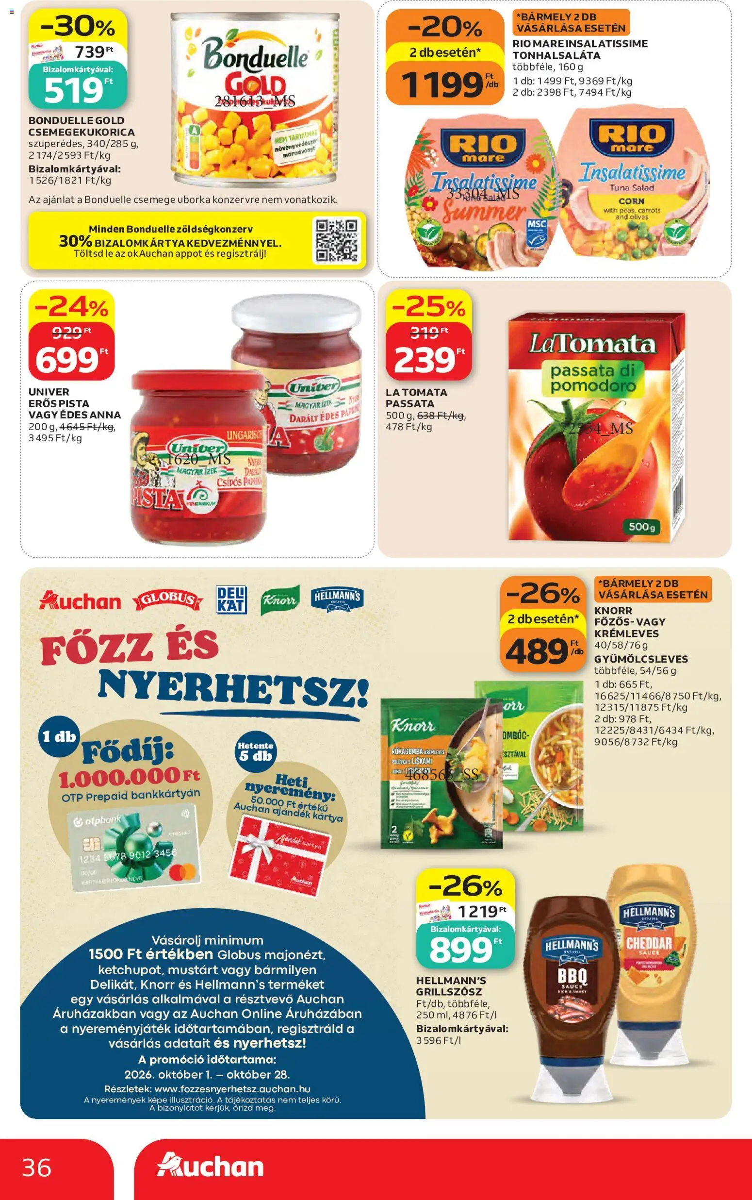 Auchan akciós ujság - amely érvényes a következő dátumtól: 2026.10.08. | Oldal: 36
