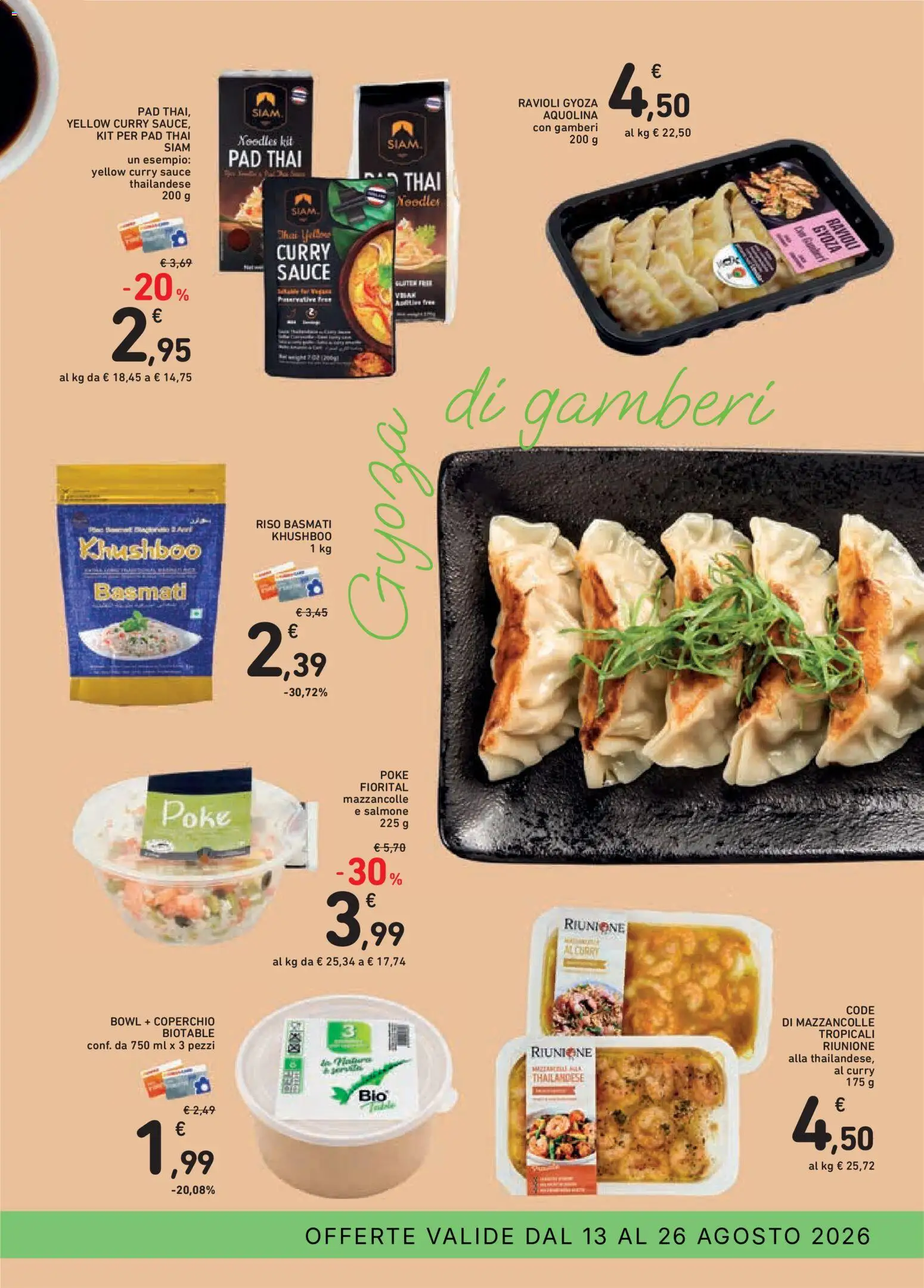 Volantino Conad del 13/08/2026 | Pagina: 3 | Prodotti: Riso Basmati, Salmone, Riso, Coperchio