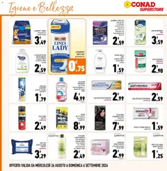 Anteprima del volantino CREMA VISO CONAD ESSENTIAE anti-rughe/idratante/ lenitiva 50ml, CREMA VISO CONAD ESSENTIAE anti-rughe/idratante/ lenitiva 50ml valido a partire dal 26/08/2026 | Pagina: 28