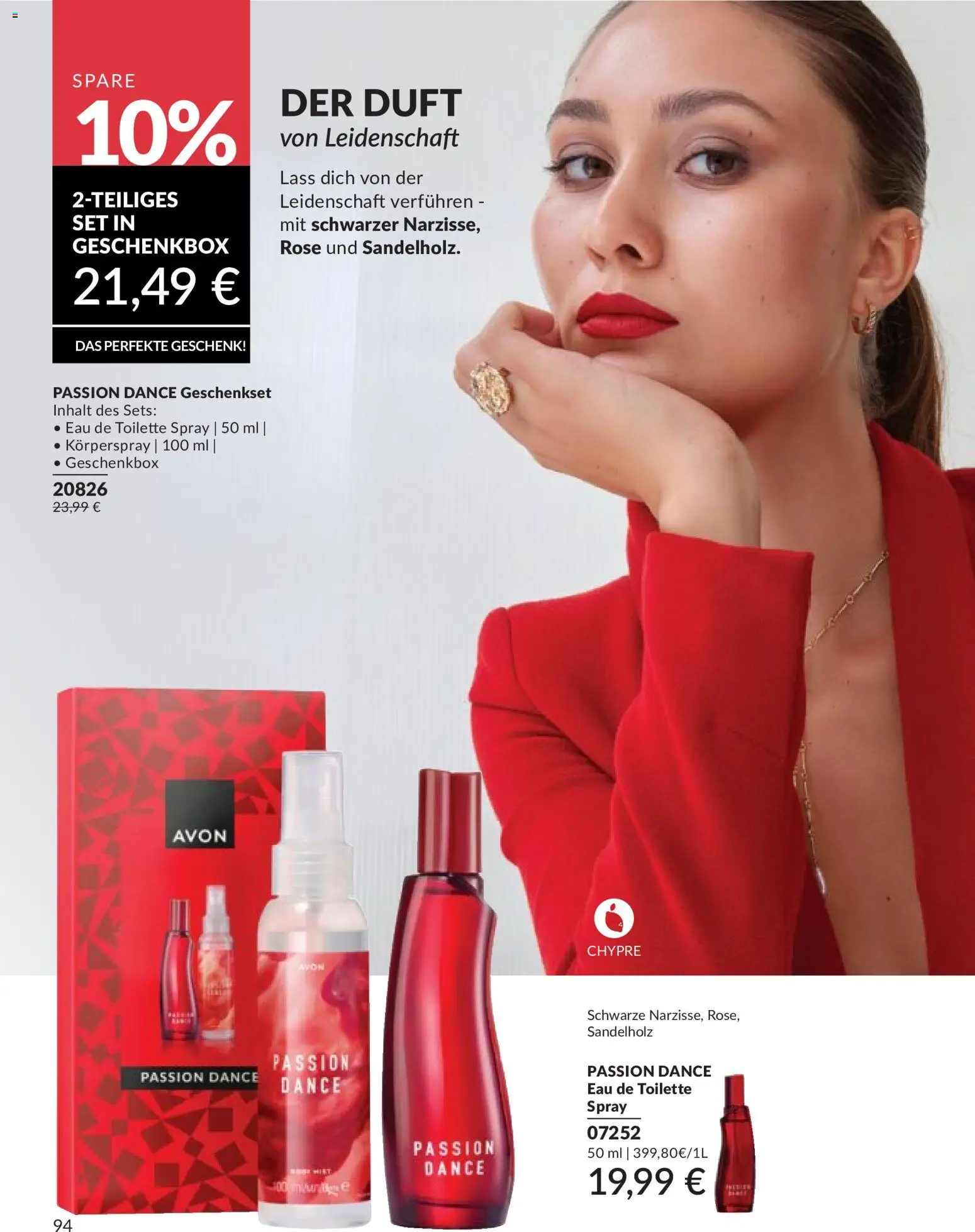 AVON Katalog Mai 2026 – gültig ab 01.05.2026 | Seite: 108 | Produkte: Toilette, Duft, Eau de Toilette, Körperspray