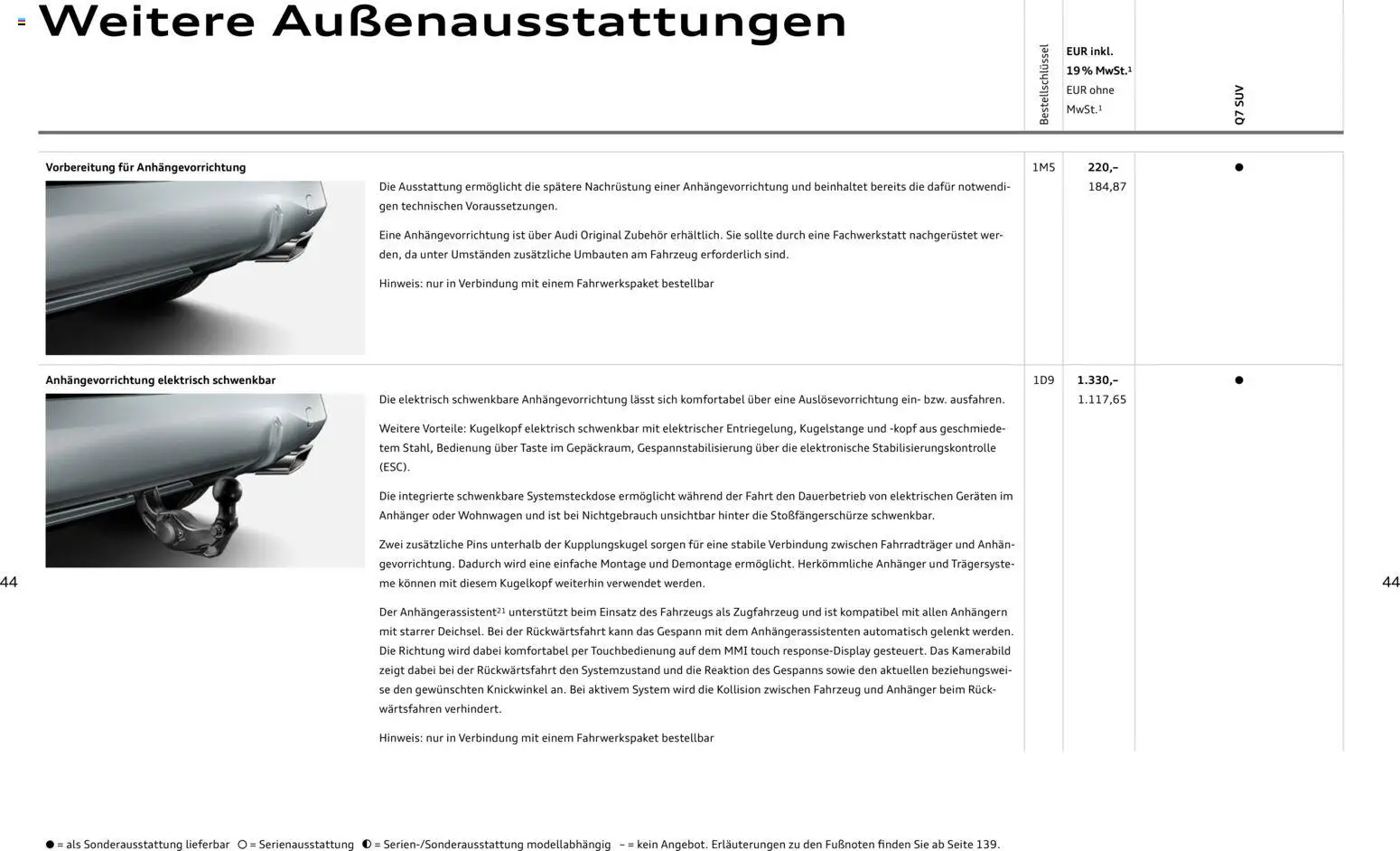 Audi Q7 – gültig ab 23.06.2026 | Seite: 44