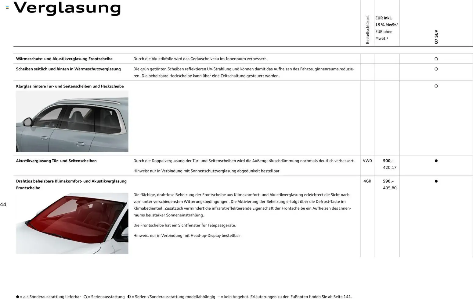 Audi Q7 – gültig ab 23.06.2026 | Seite: 44