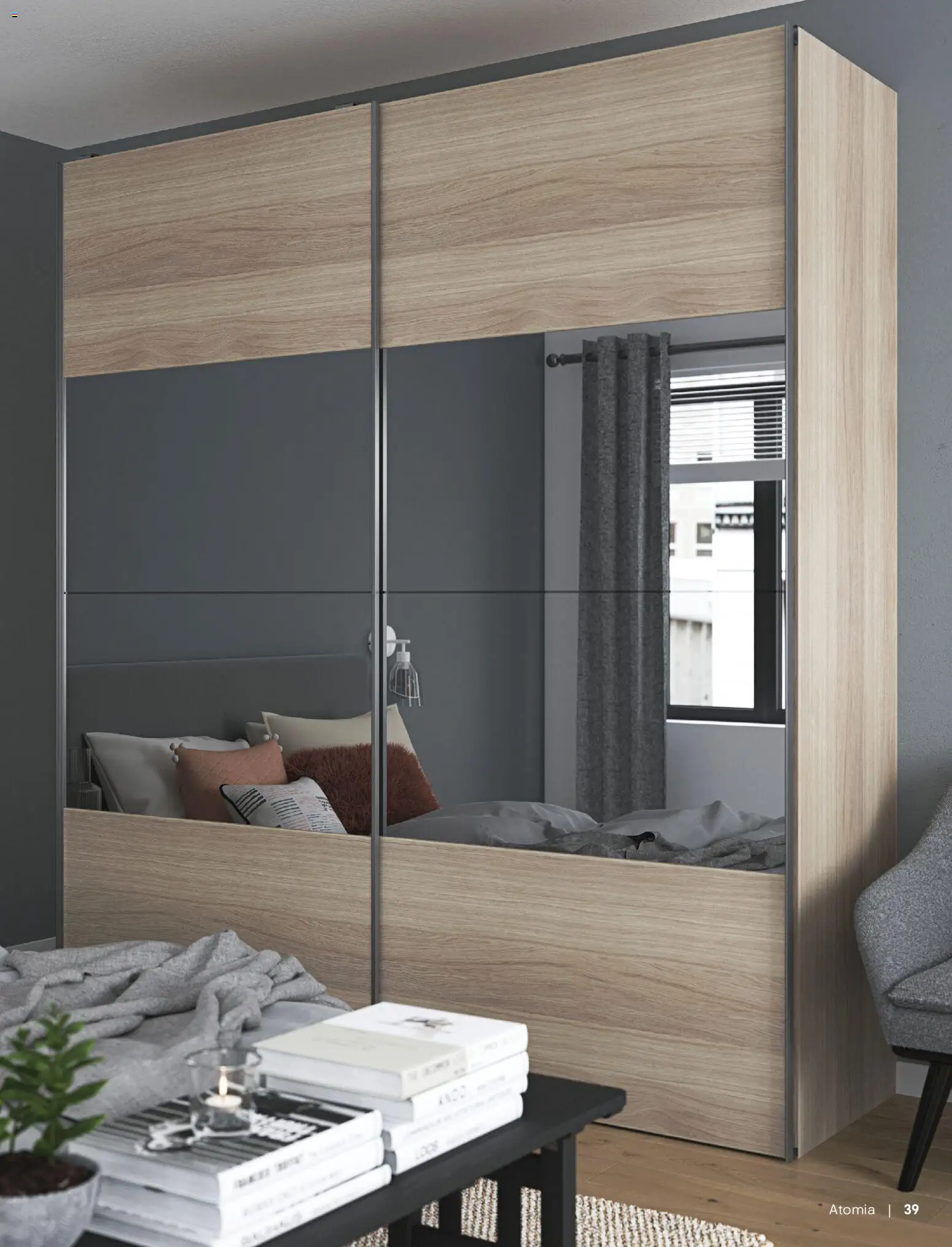 {H1} | Page: 39 | Products: Table, Bed, Wardrobe, Bedside table