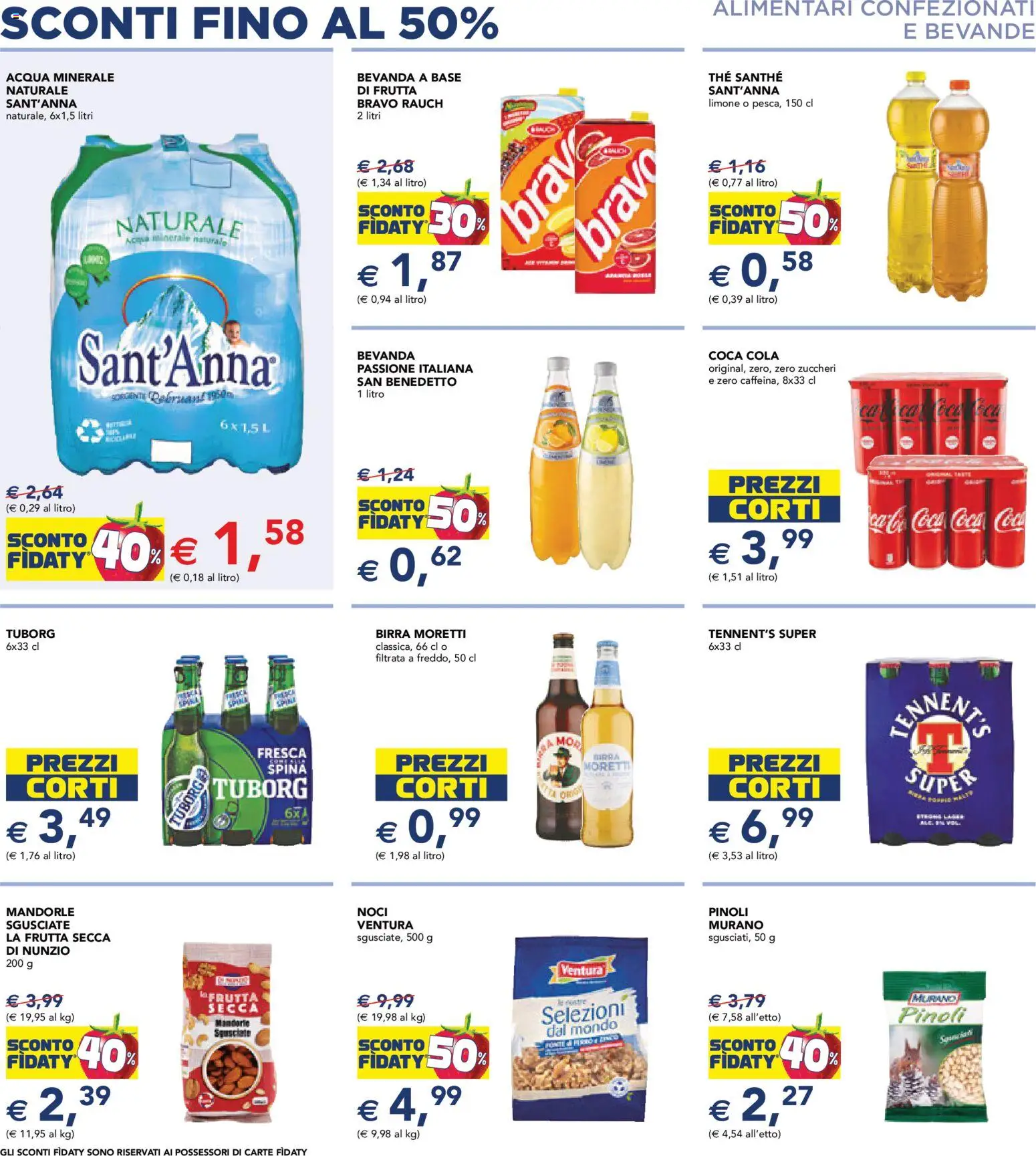 Volantino Esselunga S del 08.06.2026 | Pagina: 10 | Prodotti: Tennent's, Birra Moretti, The, Acqua minerale
