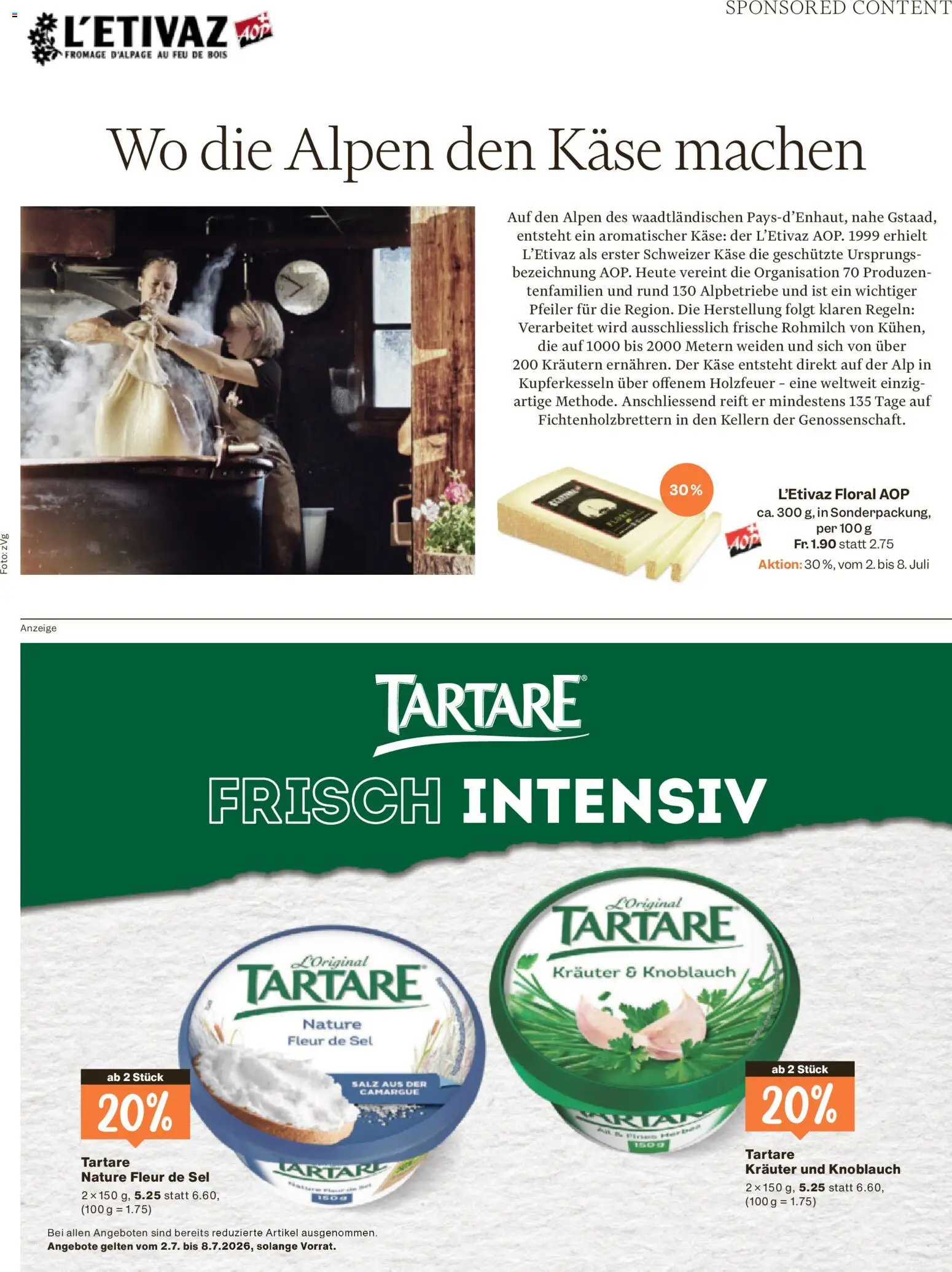 Migros aktionen Magazin – gültig ab 01.07.2026 | Seite: 59 | Produkte: Käse, Knoblauch, Salz