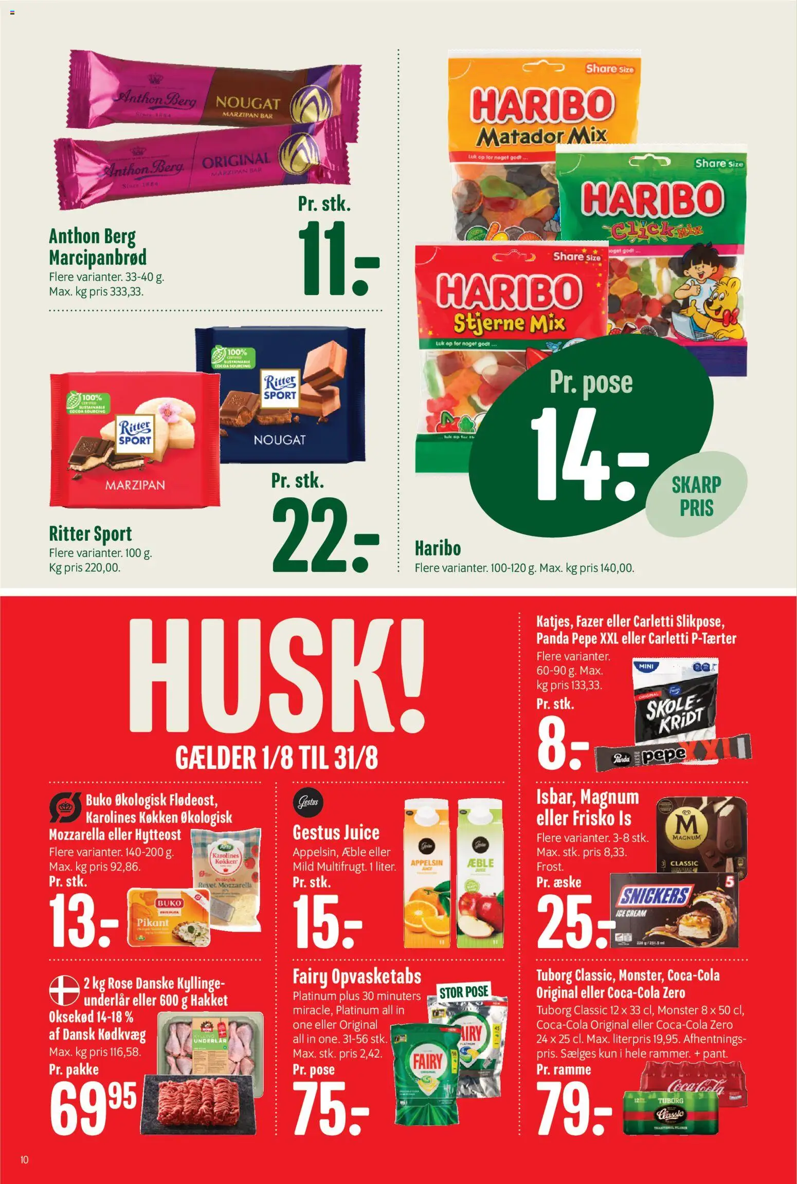 Min Købmand tilbudsavis – gyldig fra 07/08/2026 | Side: 11 | Produkter: Juice, Is, Marcipanbrød, Nougat