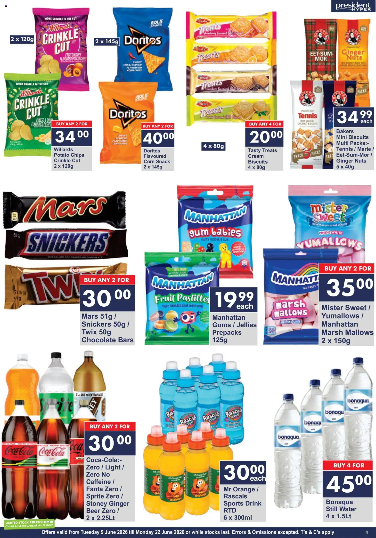 New President Hyper catalogue – valid from 09.06.2026 | Page: 4 | Products: Cheese, Light, Nuts, Pepper