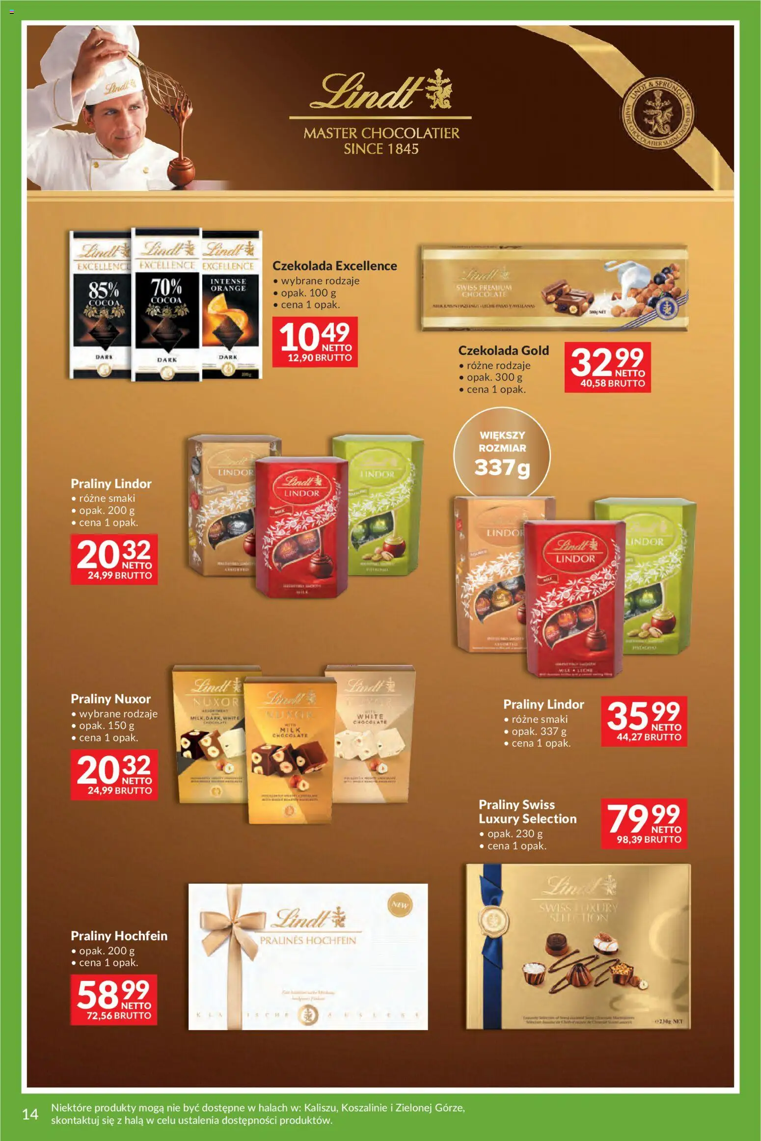 Makro gazetka - Uroczystości od 12.05.2026 | Strona: 14 | Produkty: Praliny, Czekolada