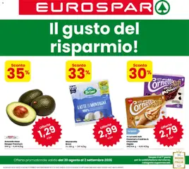 Anteprima del volantino Eurospar volantino valido a partire dal 20/08/2026