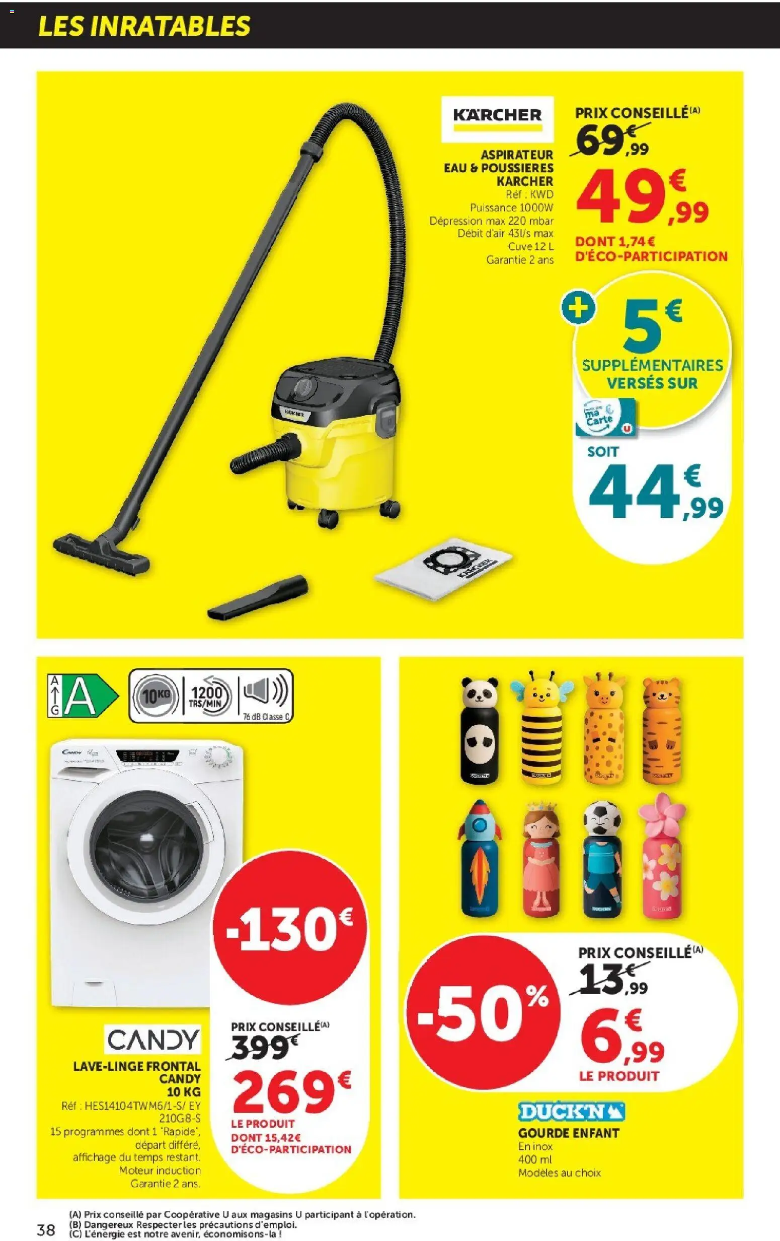 {H1} | Page: 38 | Produits: Aspirateur, Gourde, Karcher