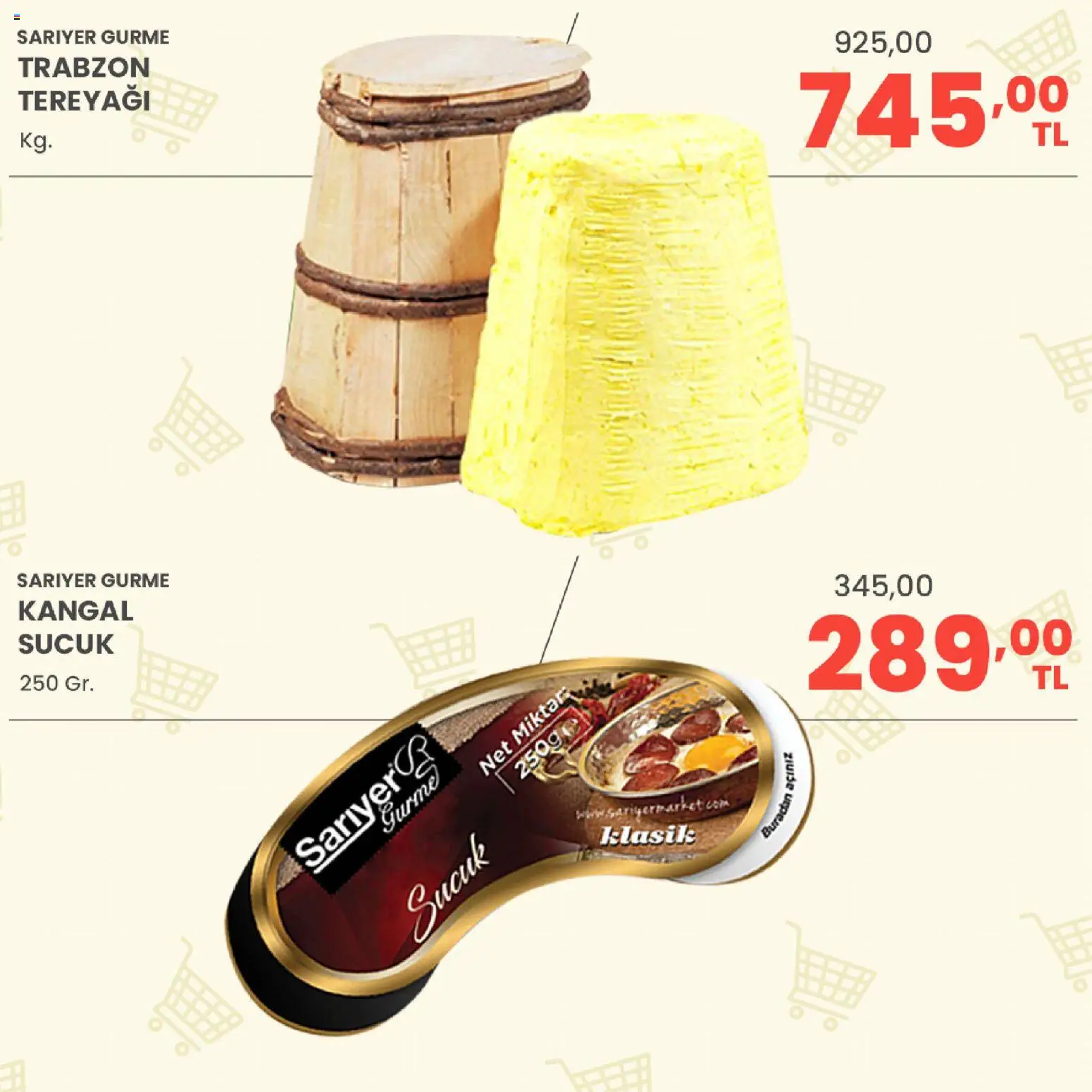 Sarıyer Katalog - 23 Ekim 2026 tarihinden itibaren geçerlidir | Sayfa: 4 | Ürünler: Tereyağı, Sucuk