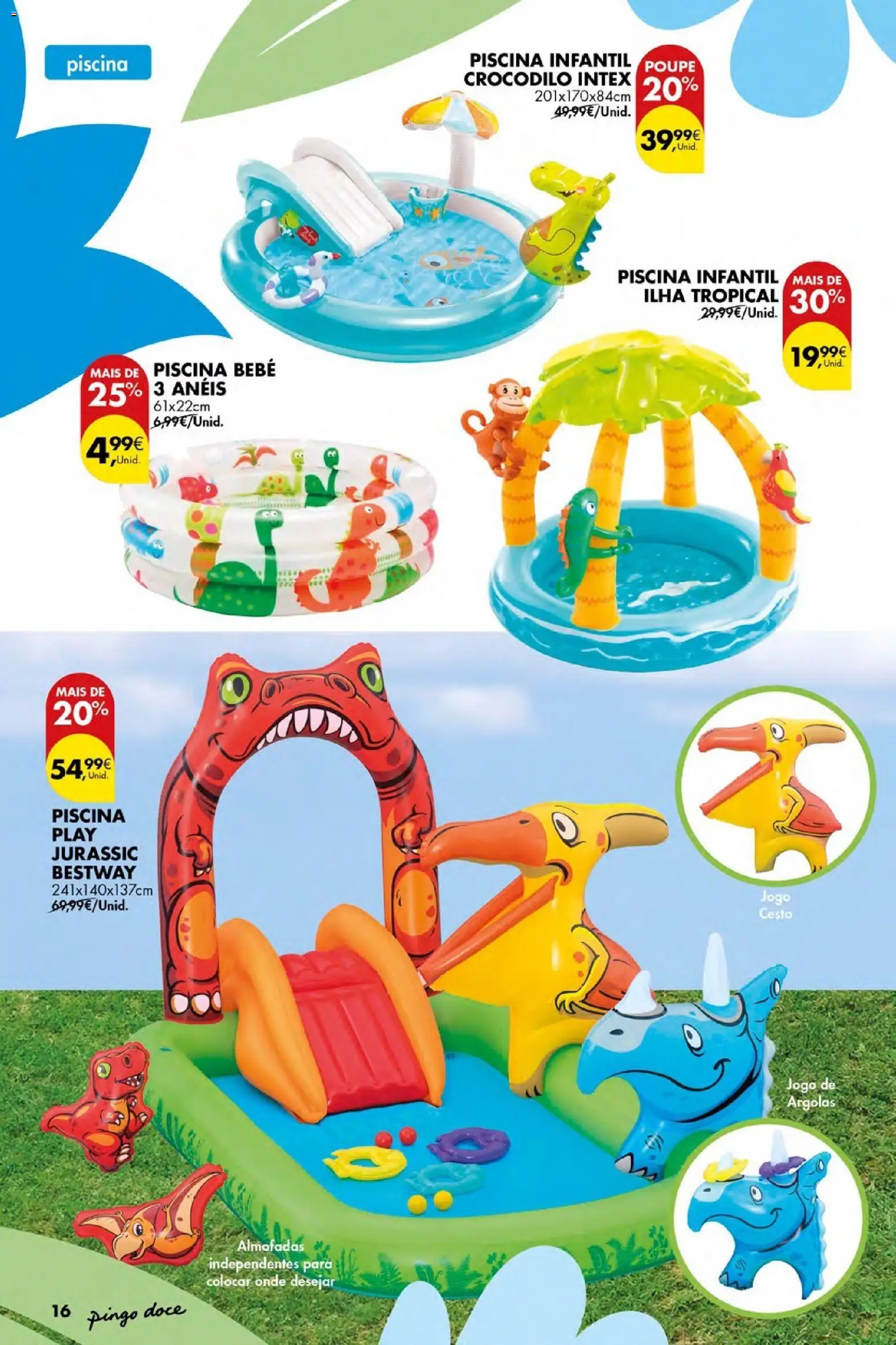 Pingo Doce Bazar Ar Livre Açores │ válido de 04.06.2026 | Página: 16 | Produtos: Piscina