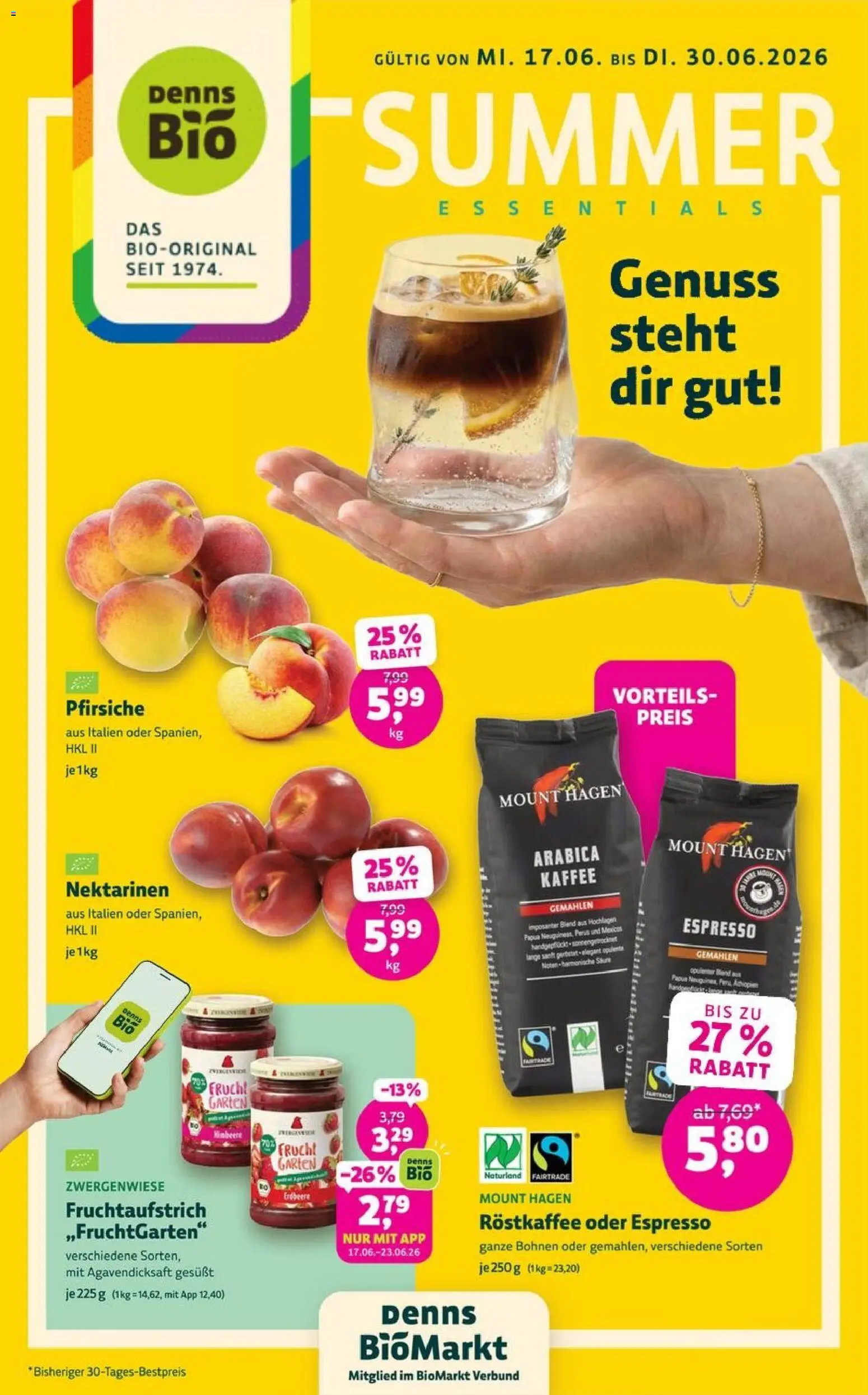 Denns BioMarkt Prospekt – gültig ab 17.06.2026 | Seite: 1