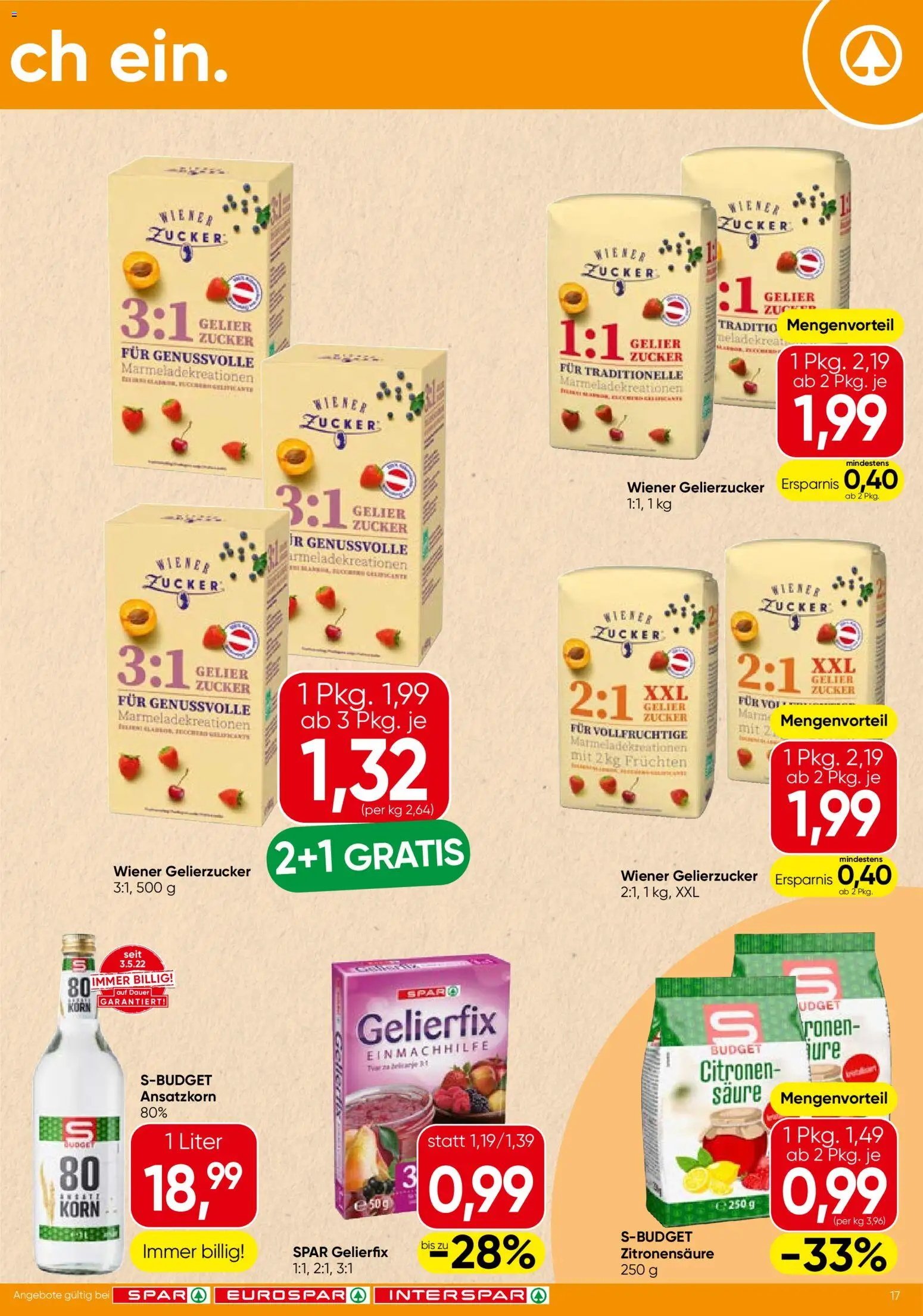Spar - Wien gültig ab 03.06.2026 | Seite: 17