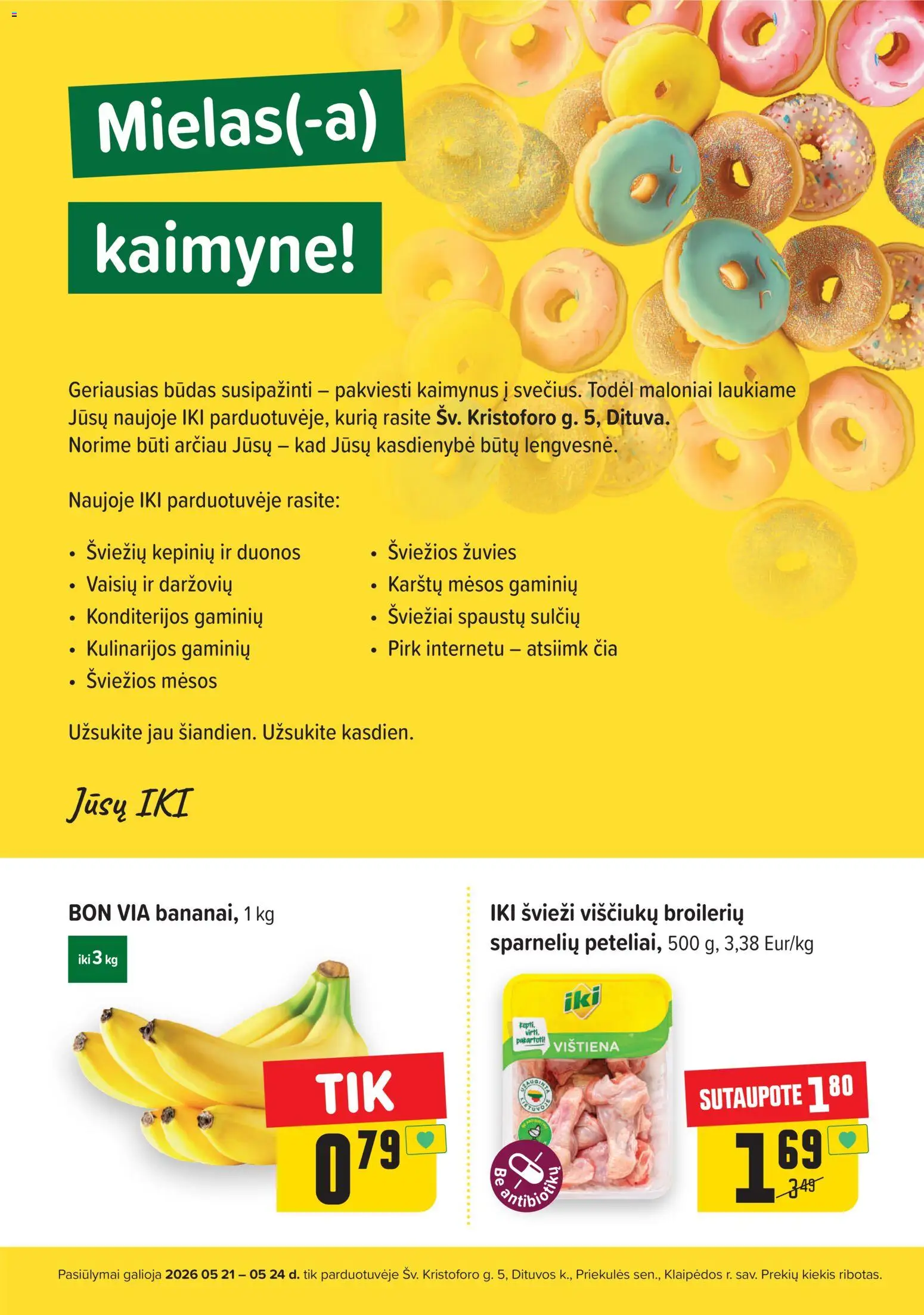 IKI akcijos nuo 18.05.2026 | Puslapis: 3 | Prekių: Vištiena