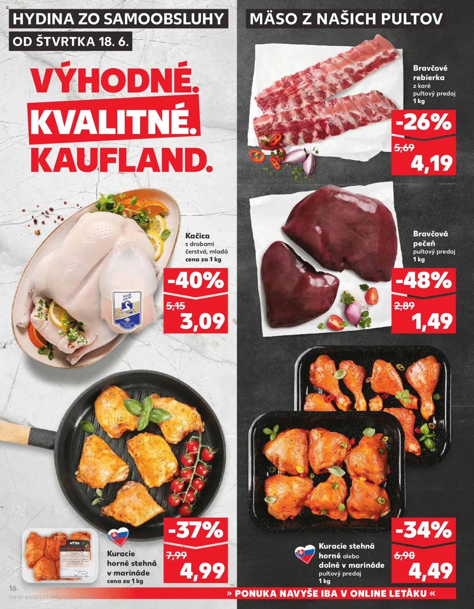 Nové Kaufland akcie – leták je platný od 18.06.2026 | Strana: 16
