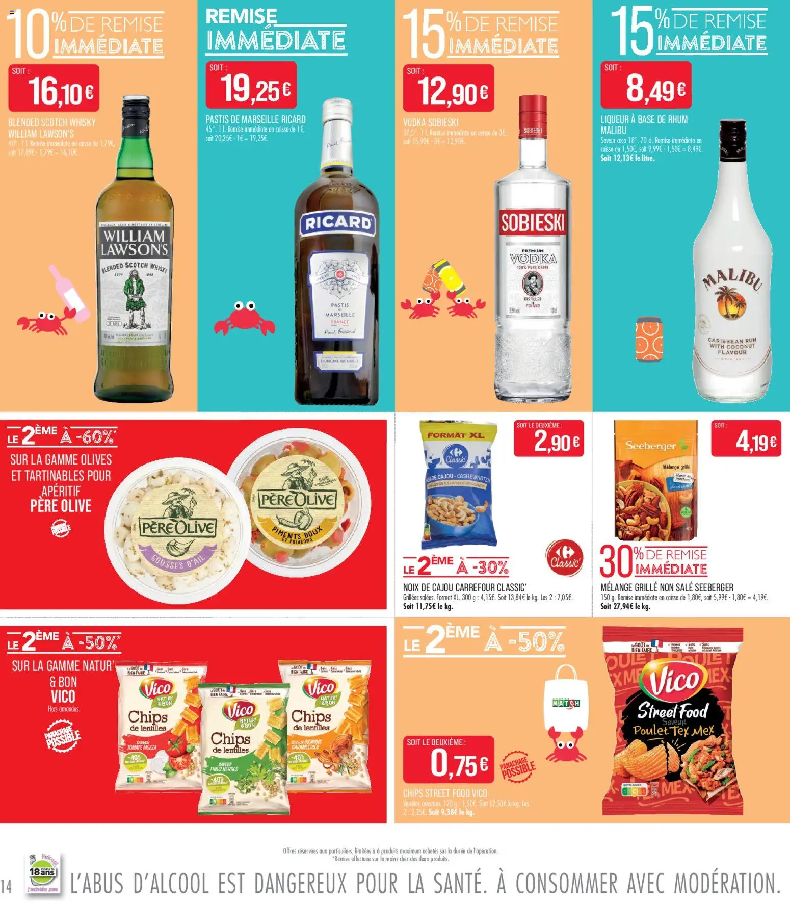 {H1} | Page: 14 | Produits: Olive, Base, Liqueur, Pastis de Marseille Ricard