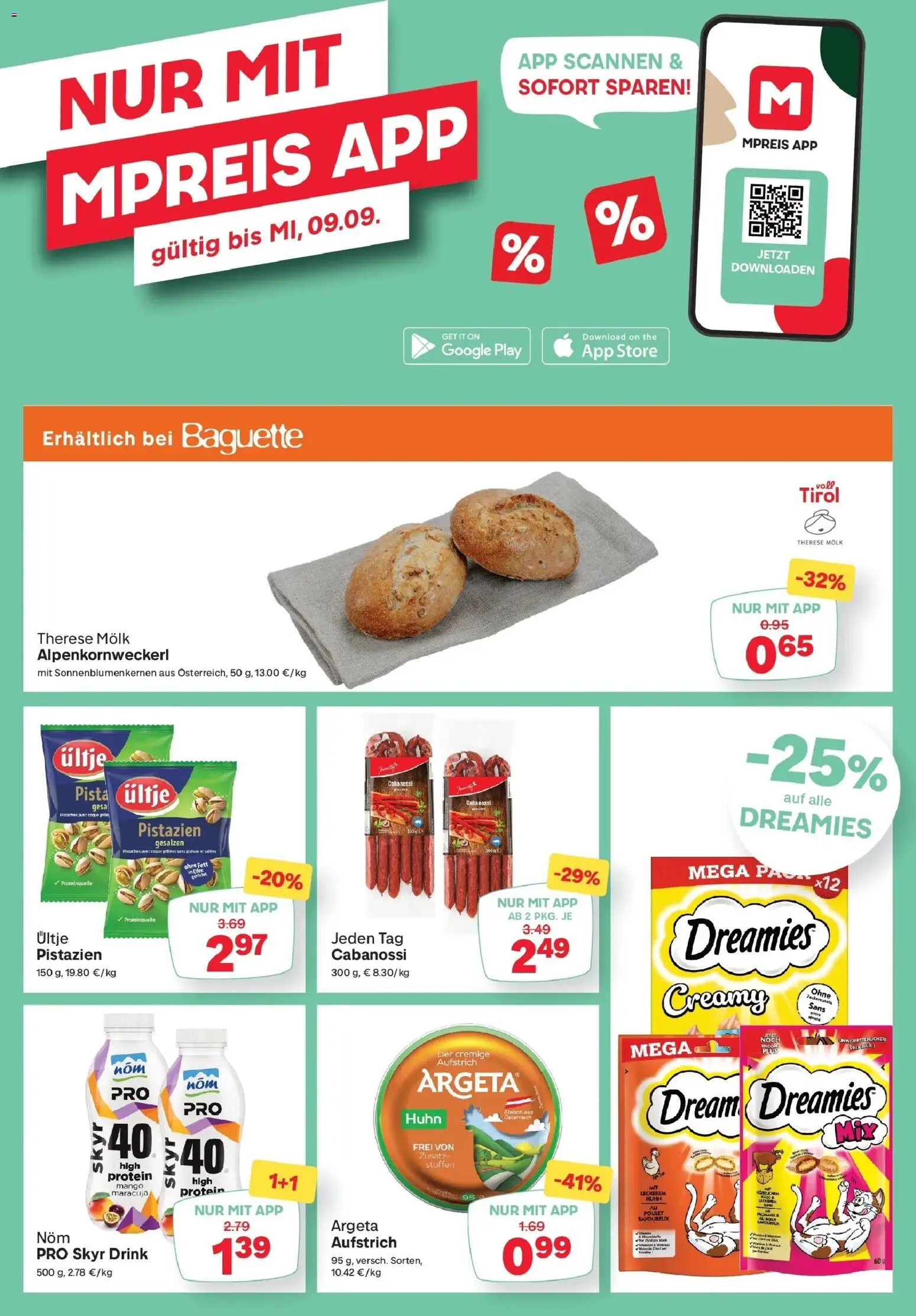 MPREIS Saalbach von 03.09.2026 - Aktuelle Angebote | Seite: 13 | Produkte: Mango, Baguette