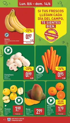 Vista previa Manzana, Origen: España. Variedad: Golden. Categoría: I. A granel. válido desde el 08.06.2026 | Página: 6 | Productos: Zanahoria, Manzana, Té, Apple