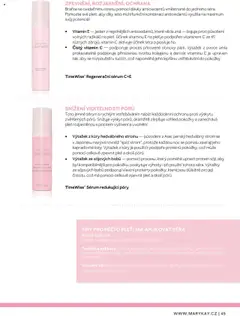 Náhled letáku TimeWise® Regenerační sérum C+E, Braňte se oxidačnímu stresu pomocí dávky antioxidantů vměstnané do jednoho séra. Pomozte své pleti, aby díky této multifunkční kombinaci antioxidantů využila na maximum svůj potenciál. od 22.02.2025 | Strana: 45