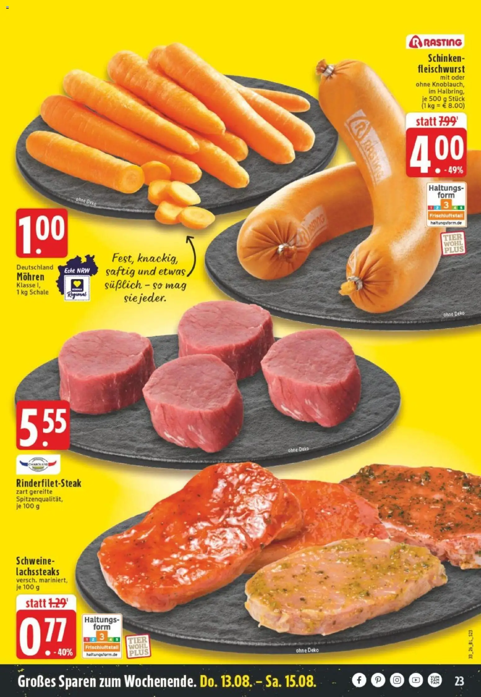 Edeka Prospekt Dortmund – gültig ab 10.08.2026 | Seite: 23 | Produkte: Mohren, Schinken