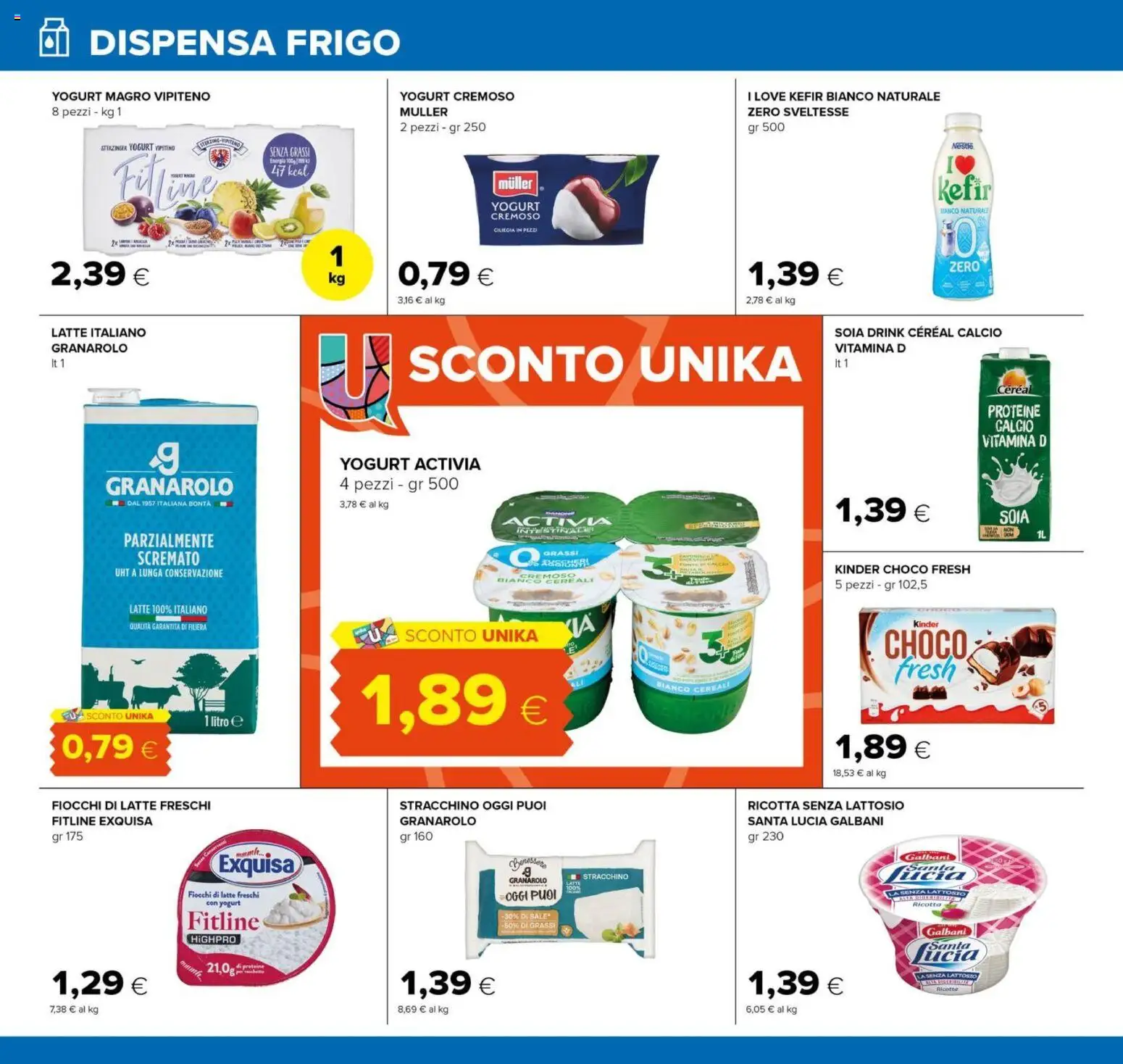 Volantino Oasi del 21/08/2026 | Pagina: 18 | Prodotti: Yogurt, Fiocchi di latte, Latte, Yogurt magro