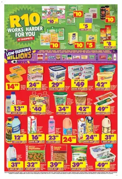 Shoprite specials catalogue – valid from 08.06.2026 | Page: 3 | Products: Cheese, Margarine, Chips, Cream