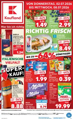 Kaufland DE folder - - Voorbeeld van een folder van Kaufland DE, geldig van 02-07-2026 | Pagina: 1