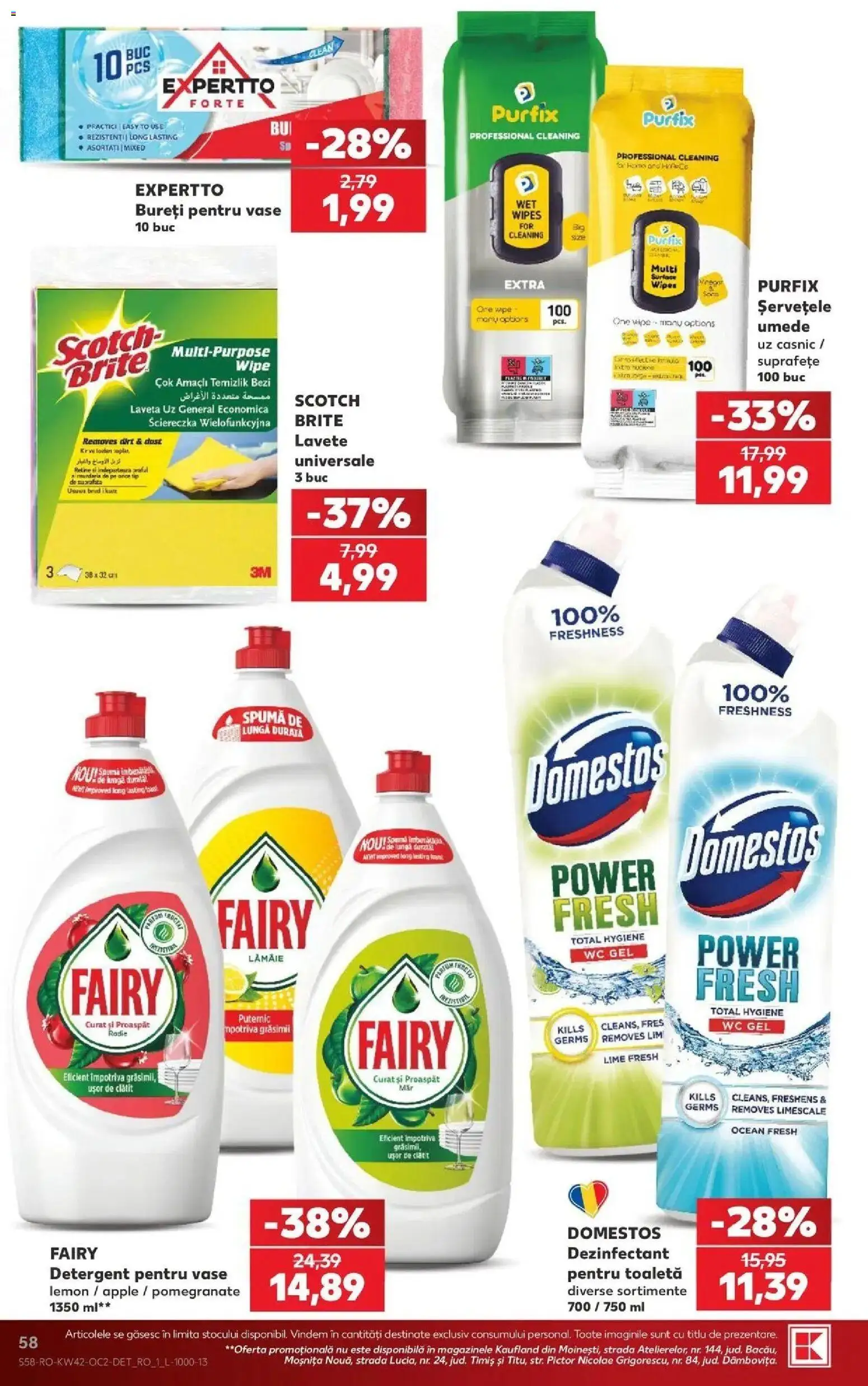 Kaufland Baia Mare 14.10.2026 - Revista si Oferta | Pagină: 58 | Produse: Lime, Vase, Hygiene, Tip