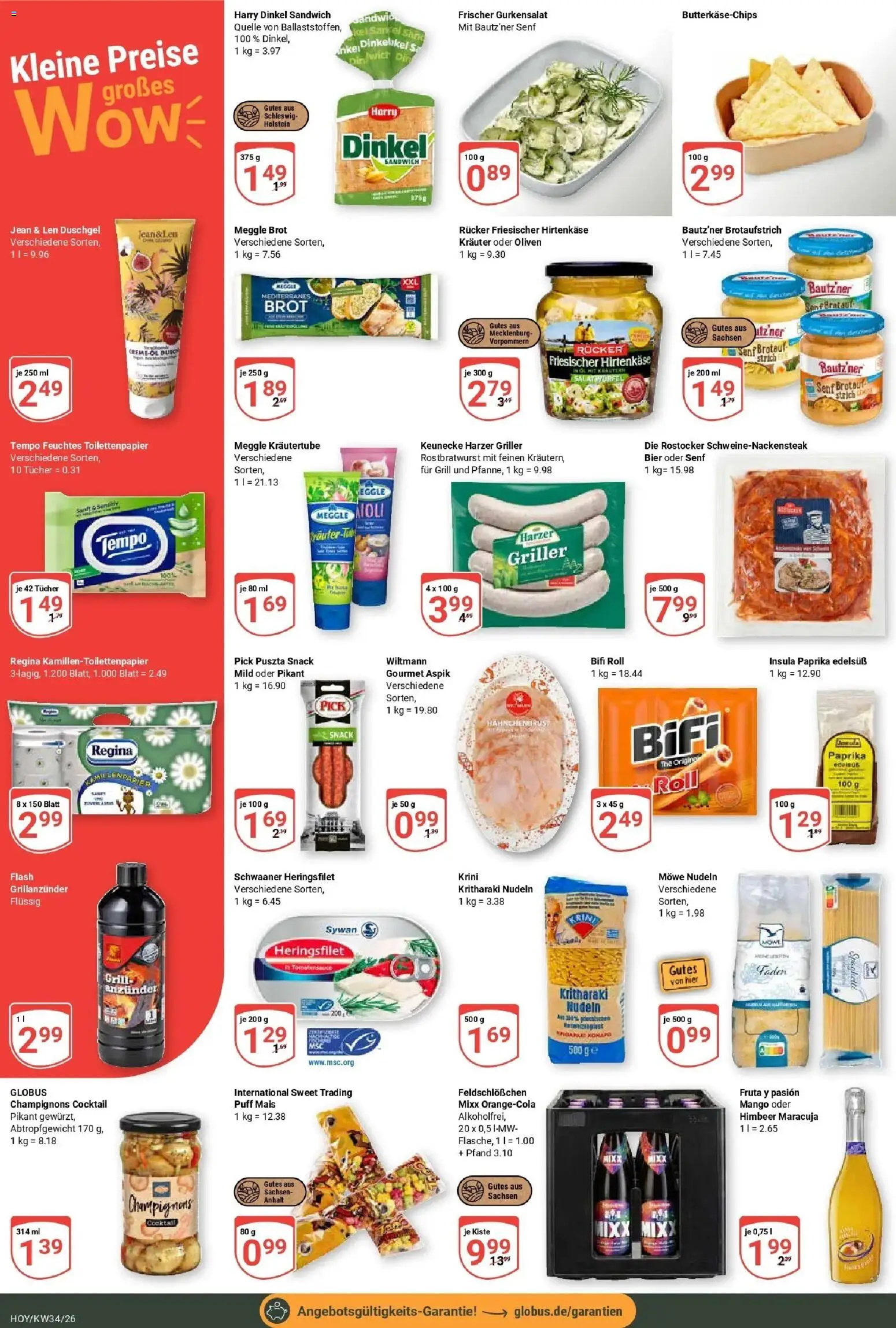 Globus Prospekt Hoyerswerda (ab 17.08.2026) » Angebote online | Seite: 16 | Produkte: Grill, Duschgel, Mango, Griller