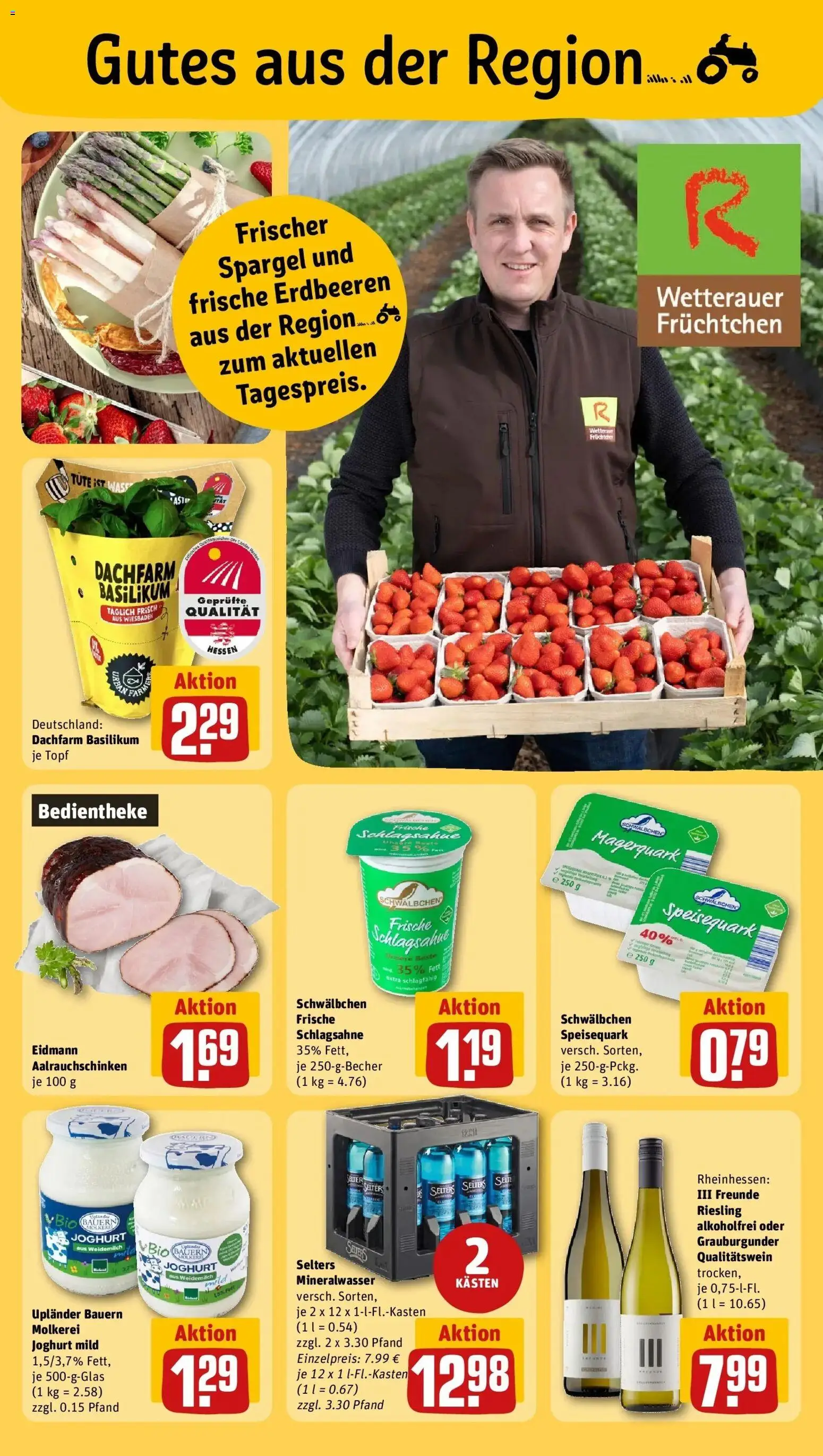 Rewe Prospekt Hilders	 – gültig ab 27.04.2026 | Seite: 21 | Produkte: Quark, Joghurt, Spargel, Erdbeeren