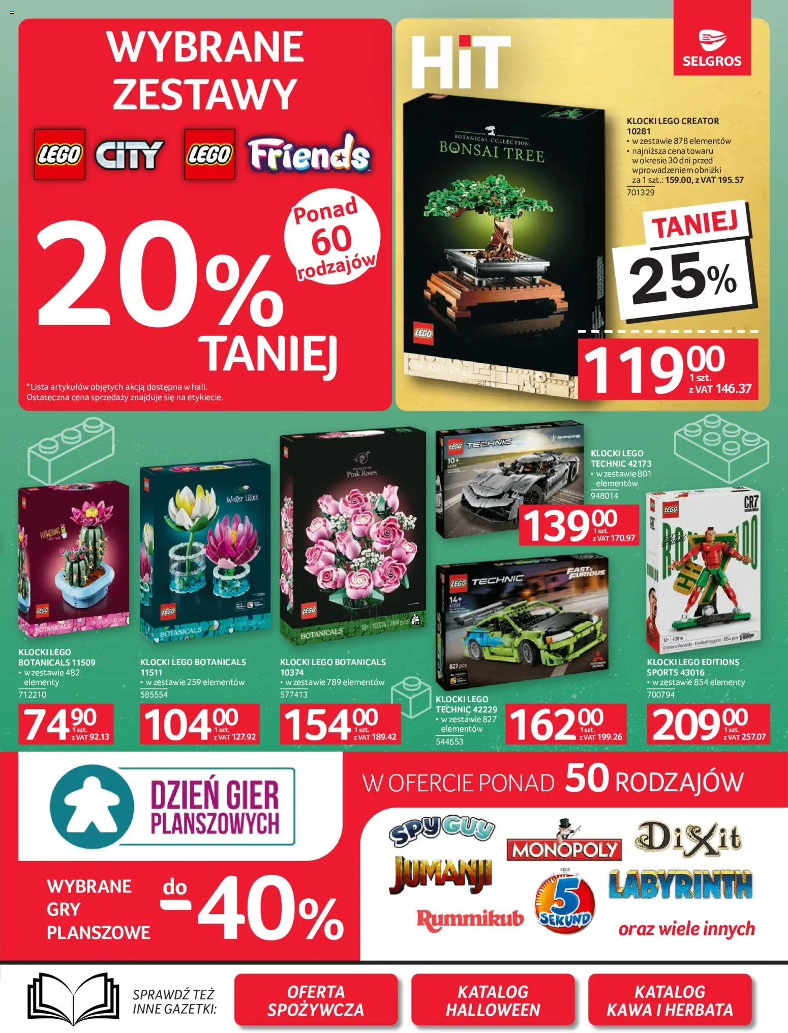Selgros cash&carry gazetka - Oferta przemysłowa od 08.10.2026 | Strona: 26 | Produkty: Lego, Klocki Lego, Kawa, Herbata