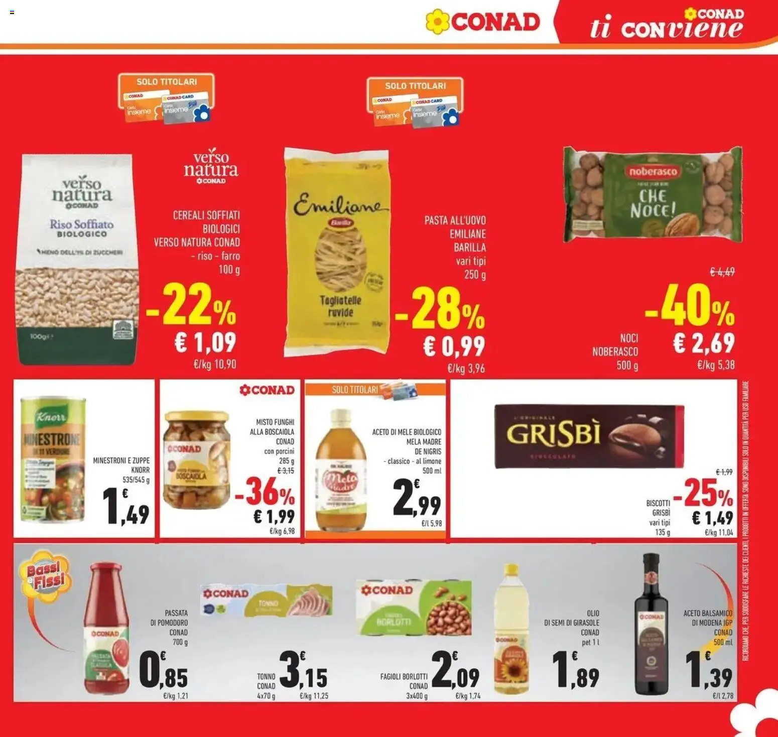 Anteprima volantino Conad dal 07/10/2026 prossima settimana | Pagina: 41 | Prodotti: Cereali, Pomodoro, Olio, Olio di semi di girasole