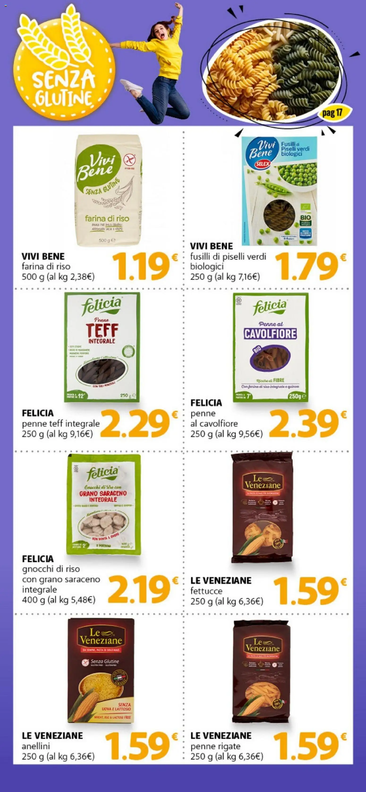 Volantino DOK del 10.03.2026 | Pagina: 17 | Prodotti: Uova, Piselli, Gnocchi, Penne
