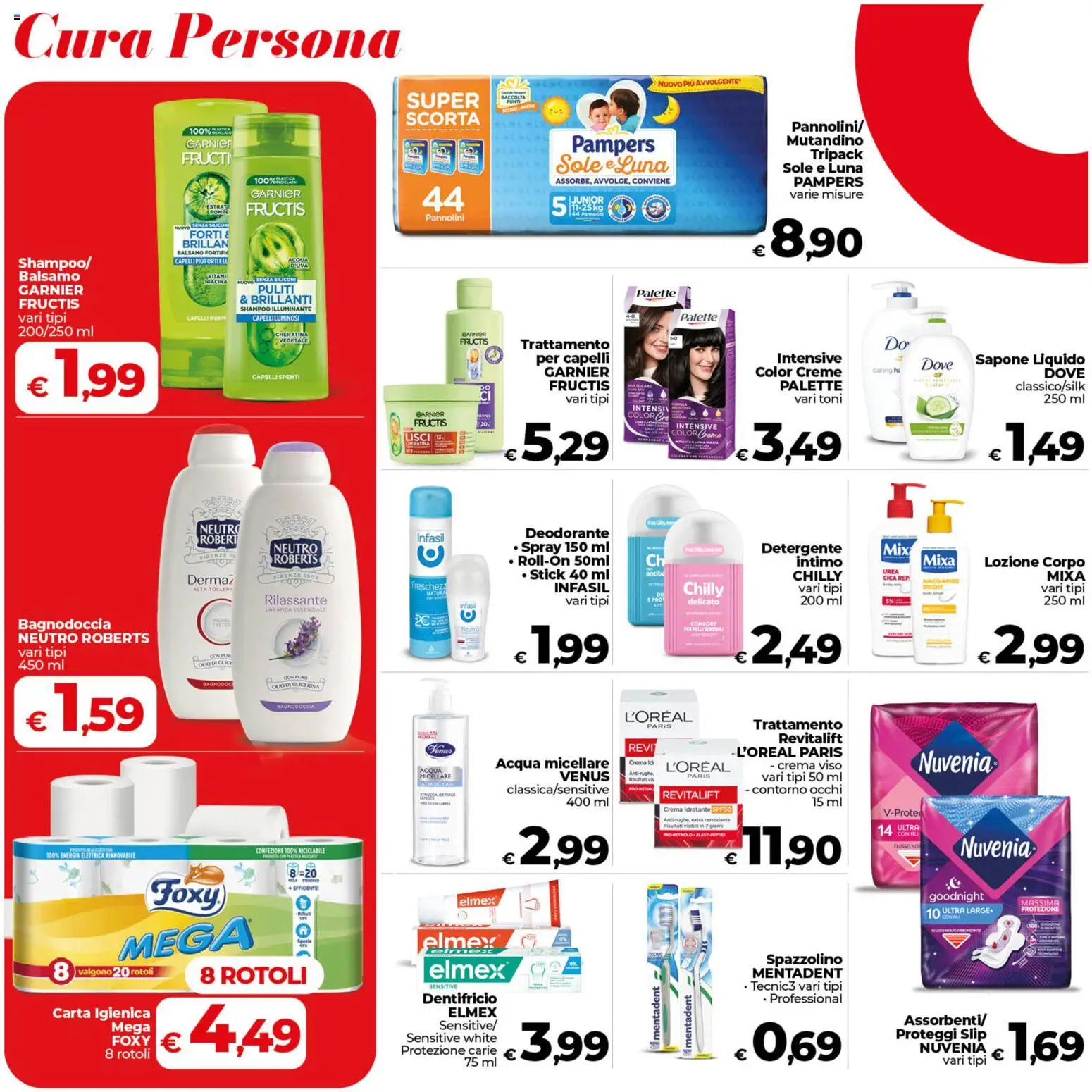 Volantino COOP del 04.06.2026 | Pagina: 26 | Prodotti: Acqua micellare, Carta igienica, Proteggi slip, Lavanda