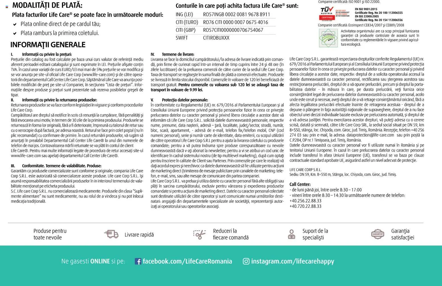Noul catalog Life Care – valabil de la 01.04.2026 | Pagină: 135 | Produse: Telefon