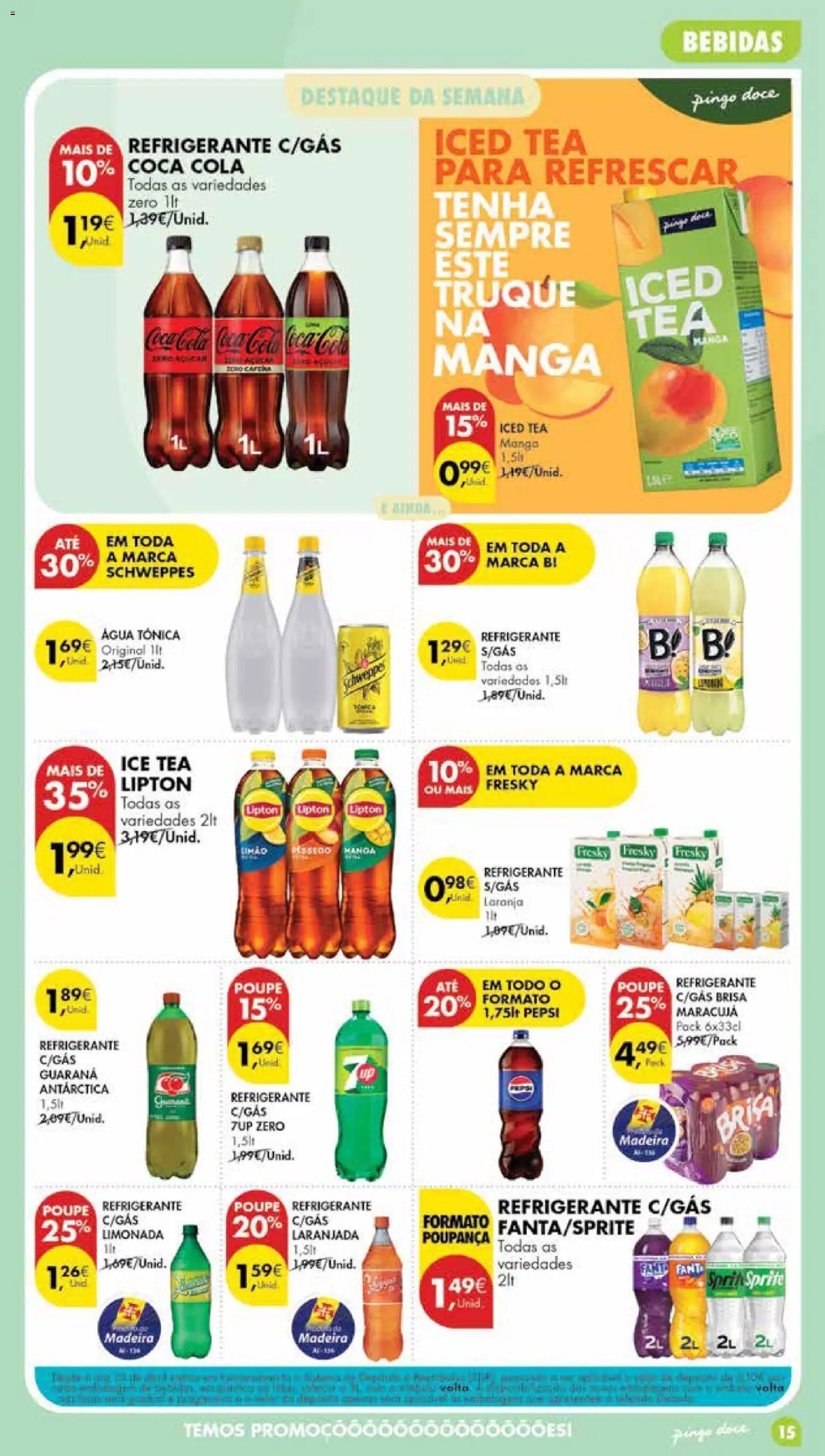 Pingo Doce Poupe Esta Semana Madeira │ válido de 25/08/2026 | Página: 15 | Produtos: Fanta, Água tónica, Sprite, Limonada