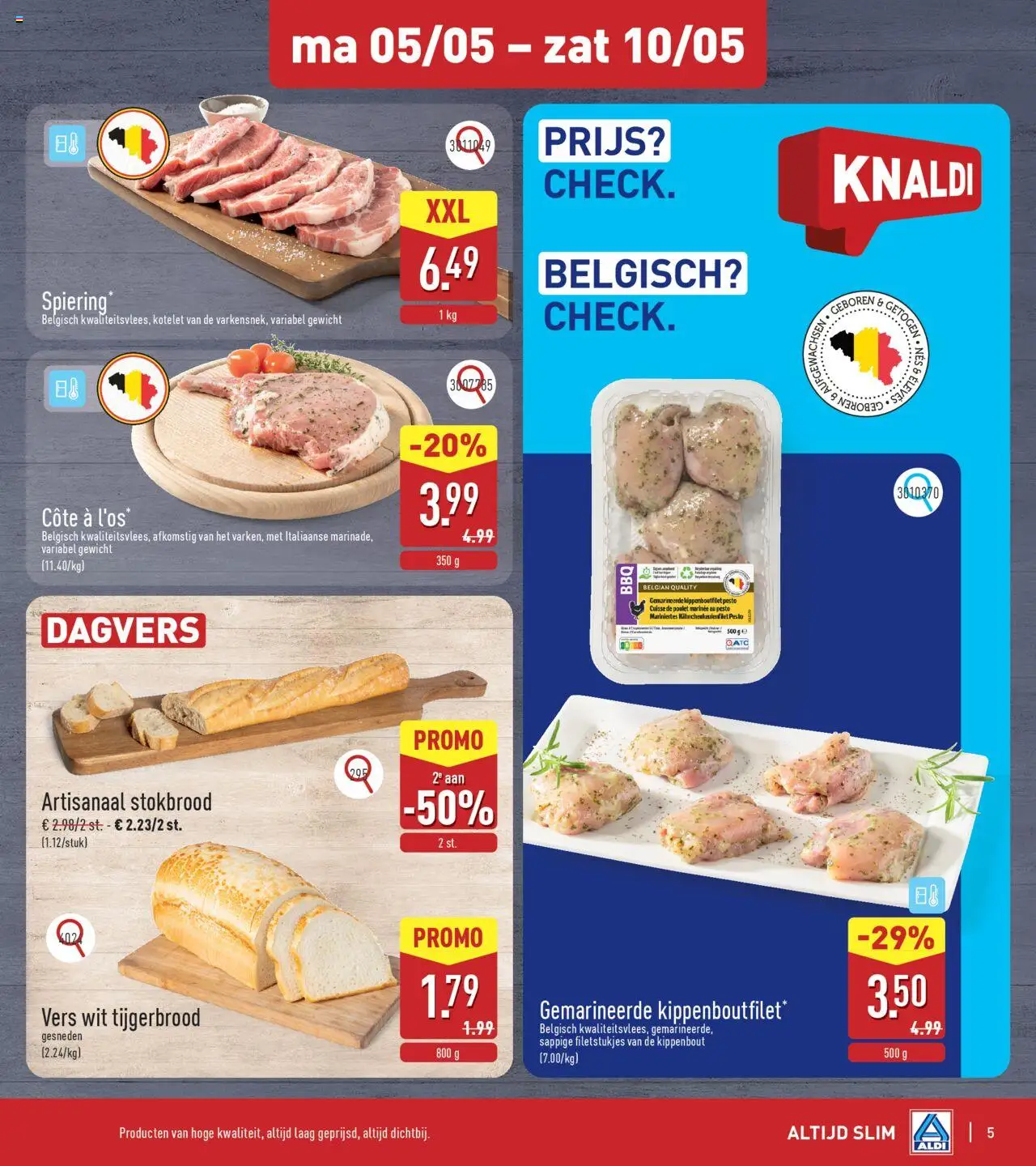 {H1} | Pagina: 5 | Producten: Stokbrood, Gewicht