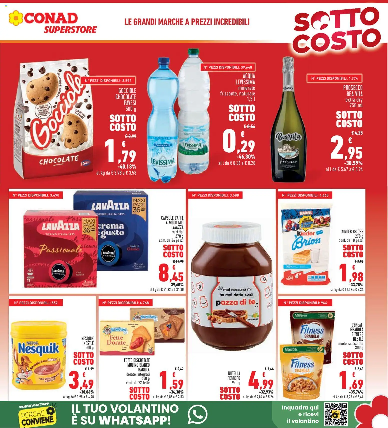 Volantino Conad del 04.06.2026 | Pagina: 5 | Prodotti: Crema, Cioccolato, Tè, Acqua