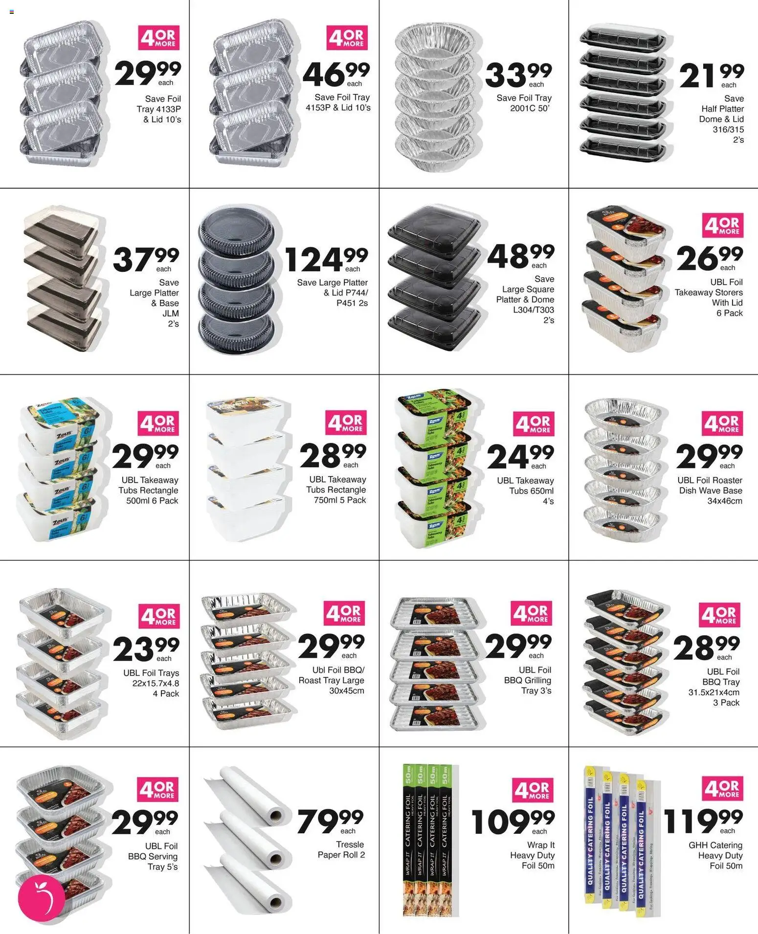 New Save catalogue – valid from 15.06.2026 | Page: 22 | Products: Tray, Platter, Paper, Peach
