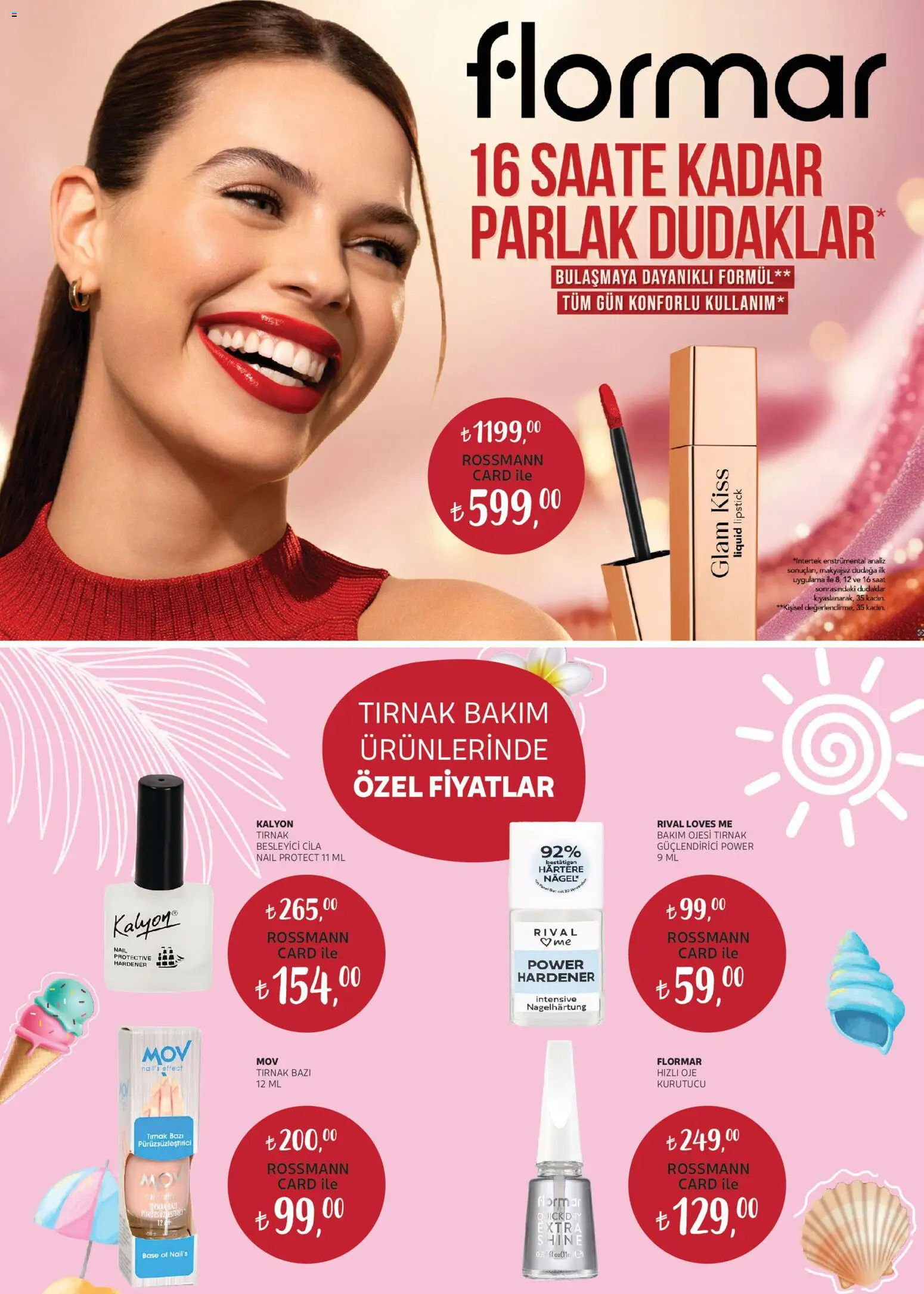 Rossmann İndirim - 01 Temmuz 2026 tarihinden itibaren geçerlidir | Sayfa: 9 | Ürünler: Oje, Saat, Kurutucu