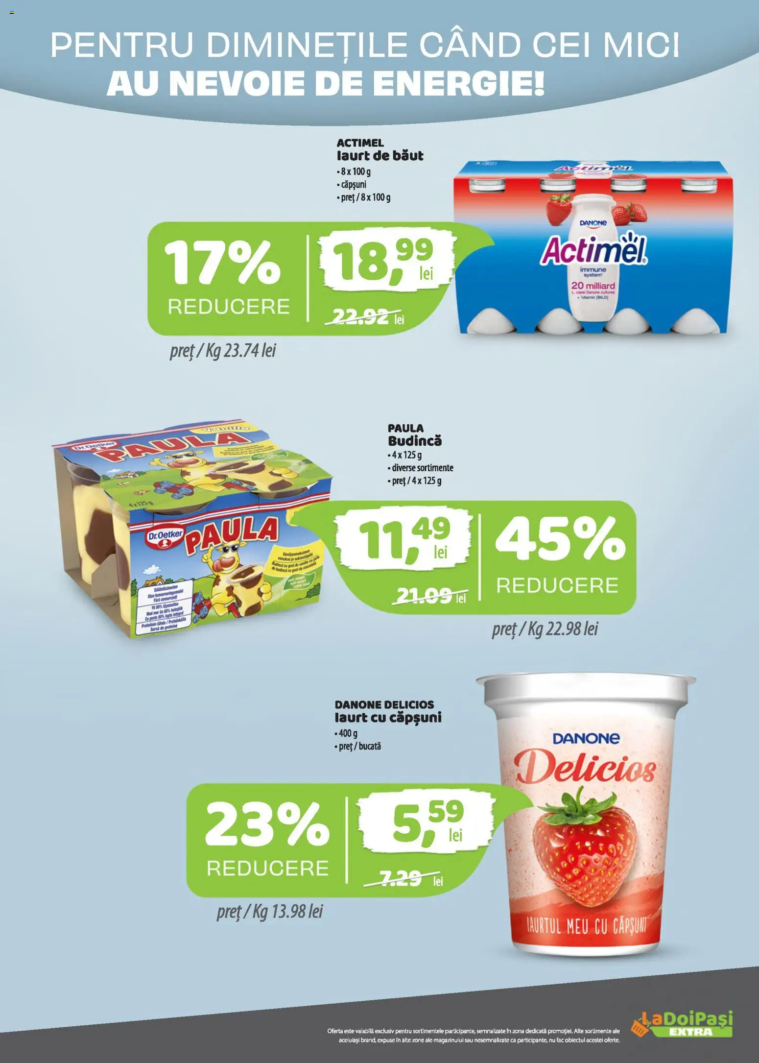 Noul catalog LaDoiPași – valabil de la 16.09.2026 | Pagină: 2 | Produse: Danone, Actimel, Pește, Căpșuni