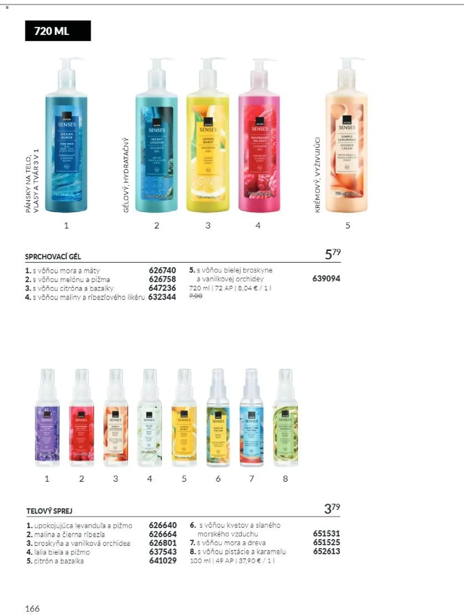 Nové Avon akcie – leták je platný od 01.11.2026 | Strana: 166 | Produkty: Orchidea, Pistácie, Broskyne, Maliny