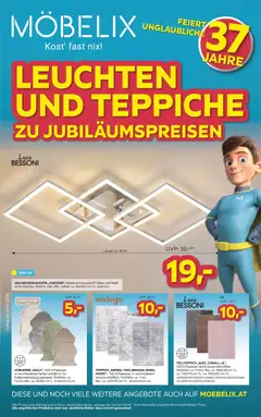 Möbelix LEUCHTEN UND TEPPICHE ZU JUBILÄUMSPREISEN ab 13.10.2026 gültig