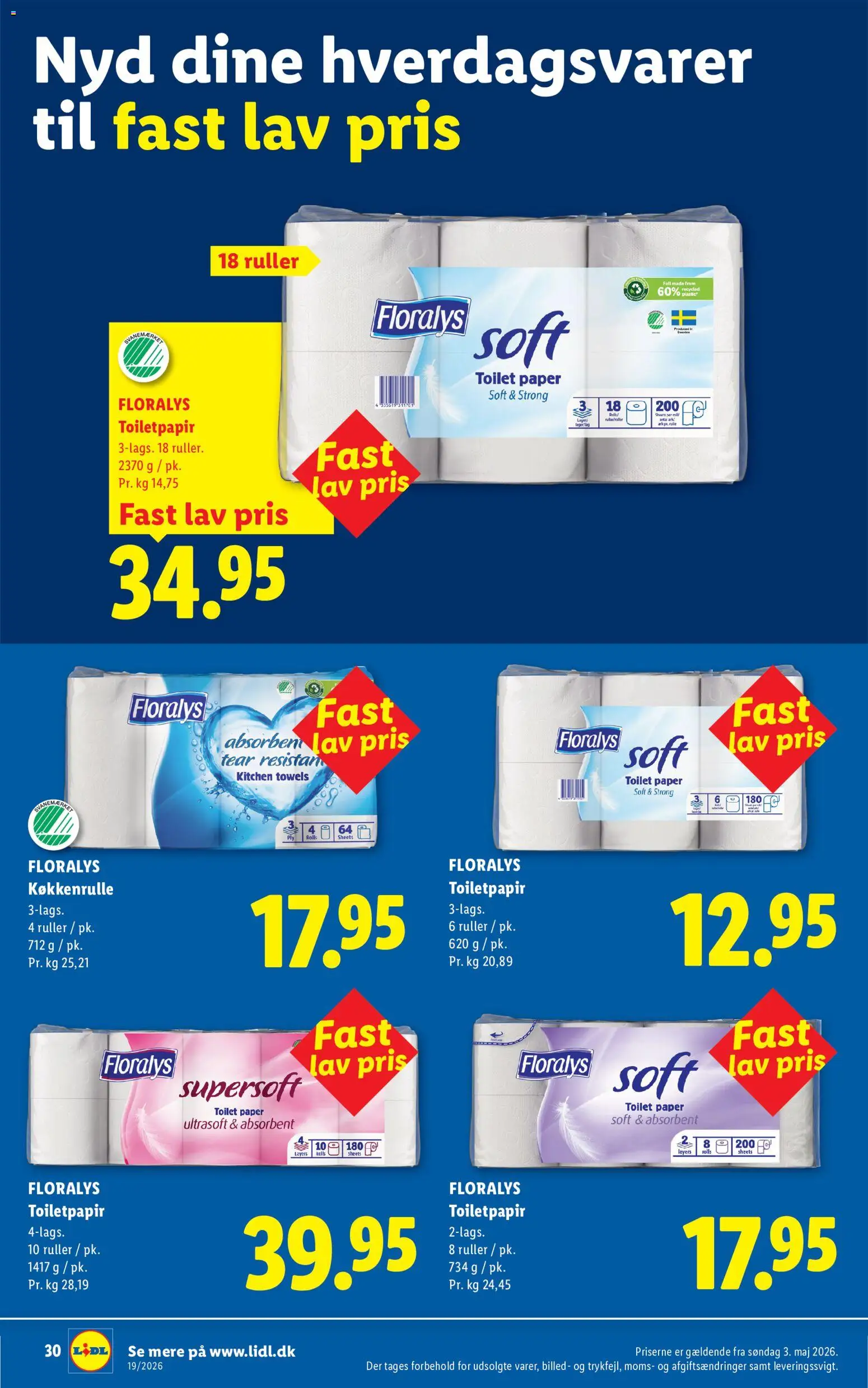 Lidl tilbudsavis – gyldig fra 03.05.2026 | Side: 30 | Produkter: Toilet