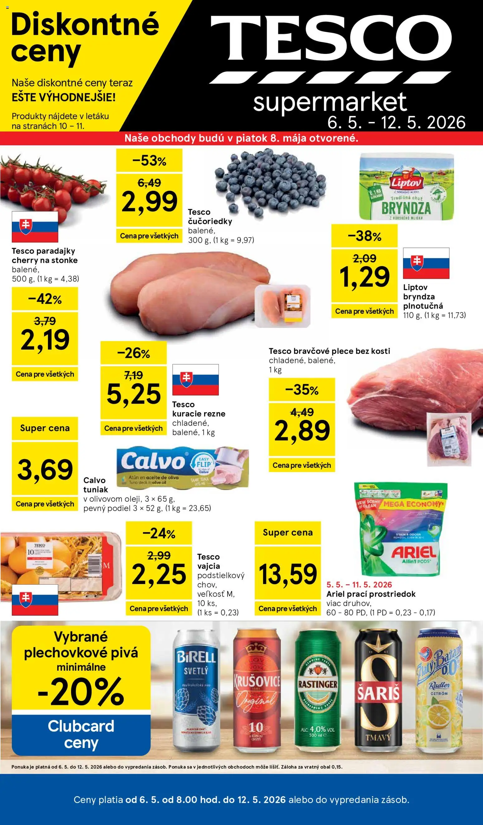 Nové Tesco akcie – leták je platný od 06.05.2026 | Strana: 1